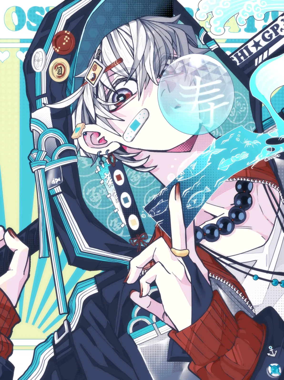 装饰发梢♡ – 发夹插画特辑