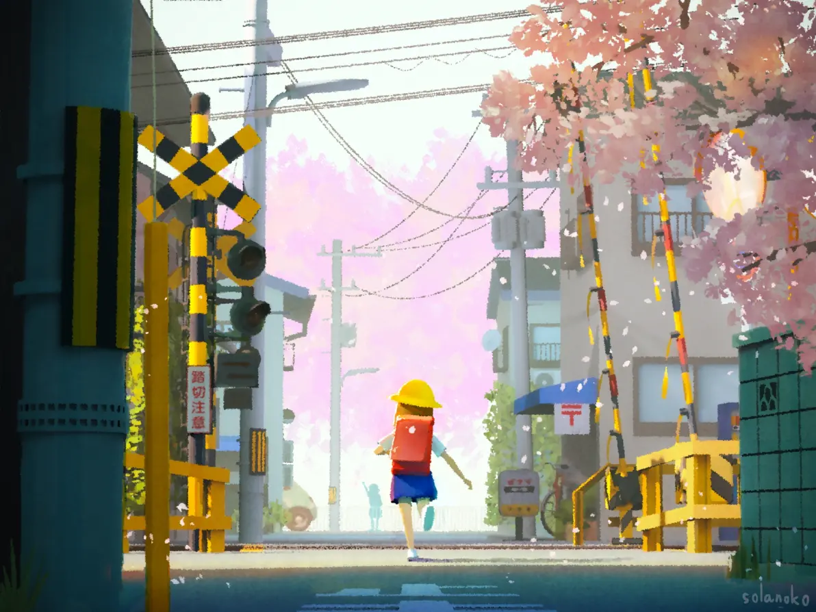 交错的道路 – 铁路道口插画特辑