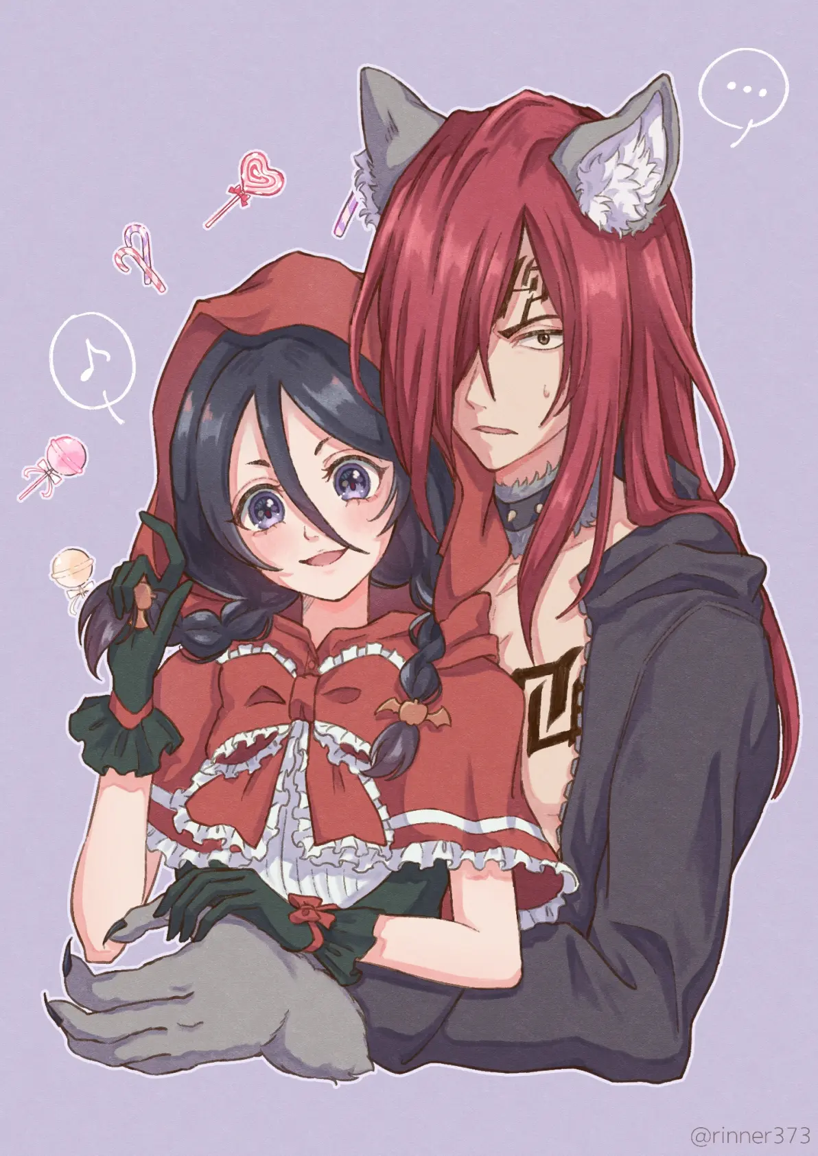 路上要小心 – 小红帽插画特辑