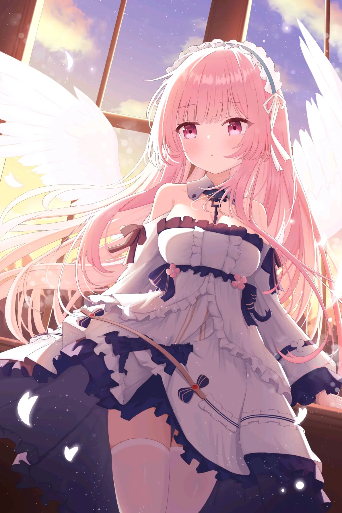 宛如花仙子♡ – 粉色长发女子插画特辑