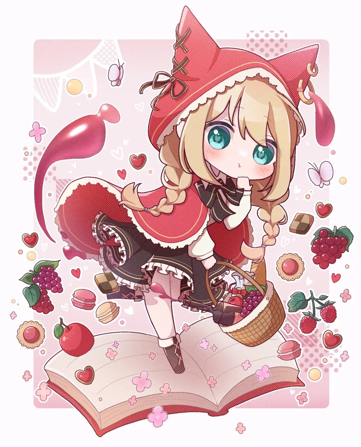 路上要小心 – 小红帽插画特辑