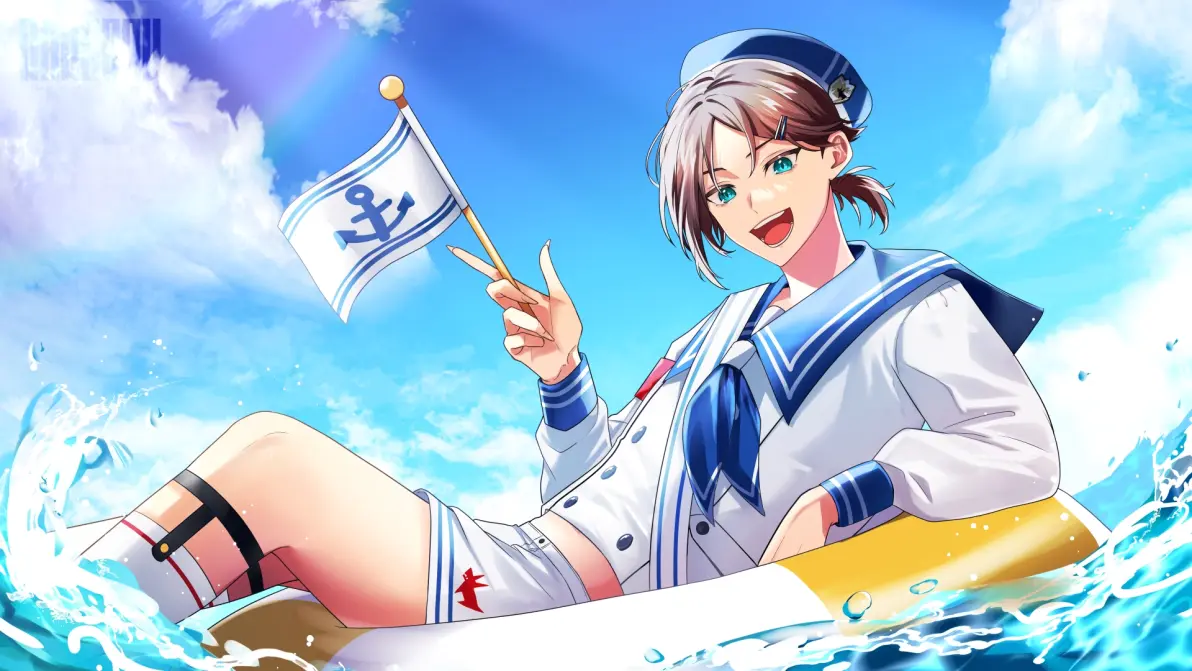 可爱水蓝翻领♡ – 水手凤穿搭插画特辑