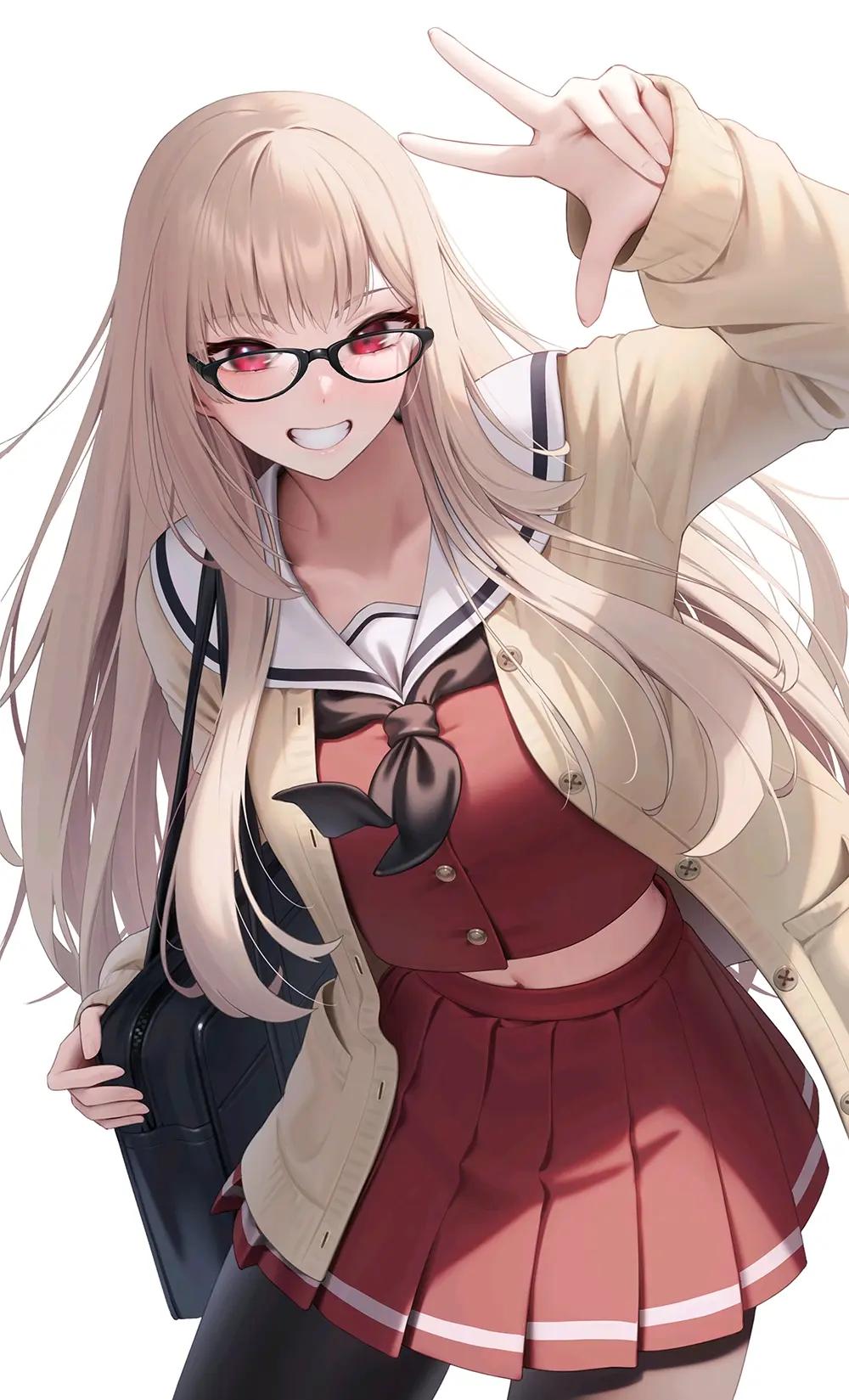 要搭什么颜色？ – 校服×开衫毛衣插画特辑