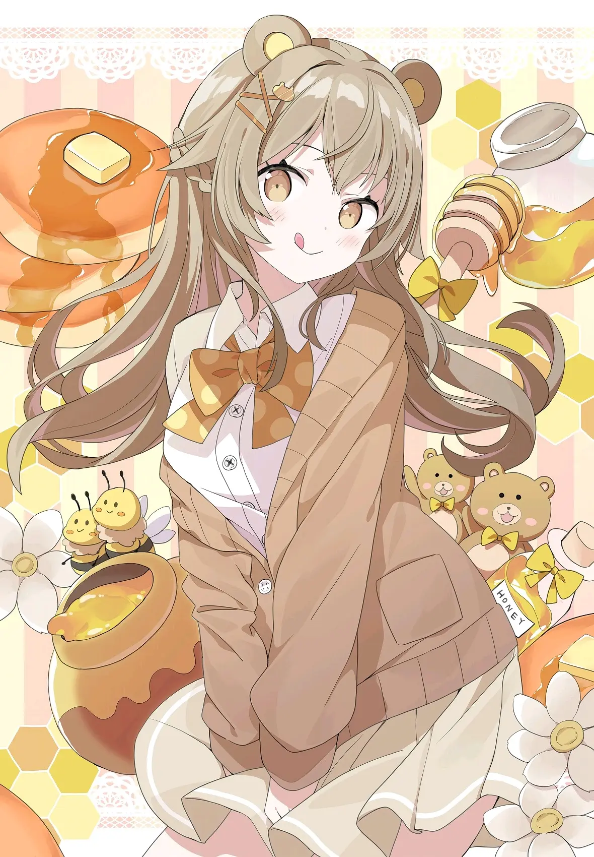 要搭什么颜色？ – 校服×开衫毛衣插画特辑