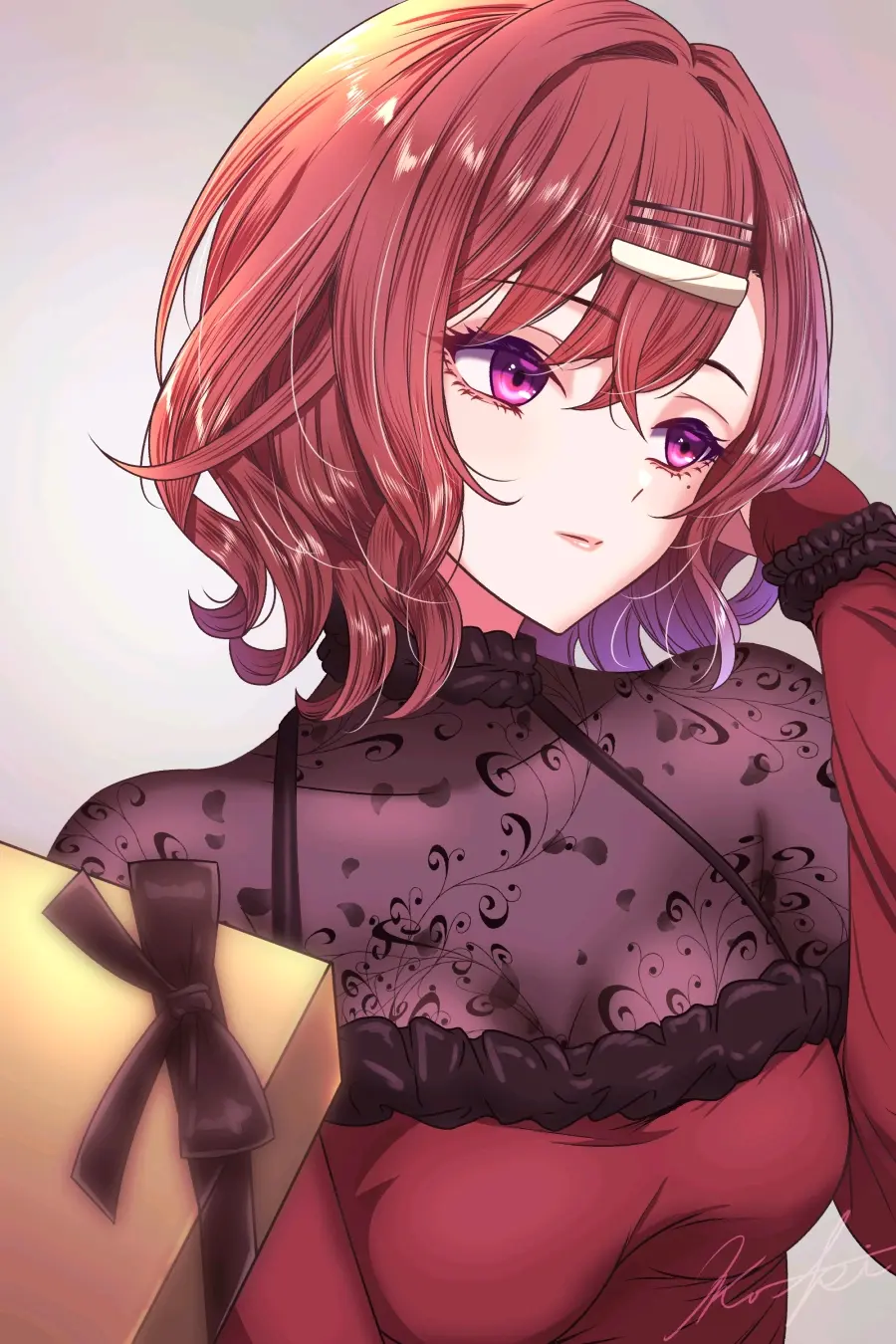 装饰发梢♡ – 发夹插画特辑