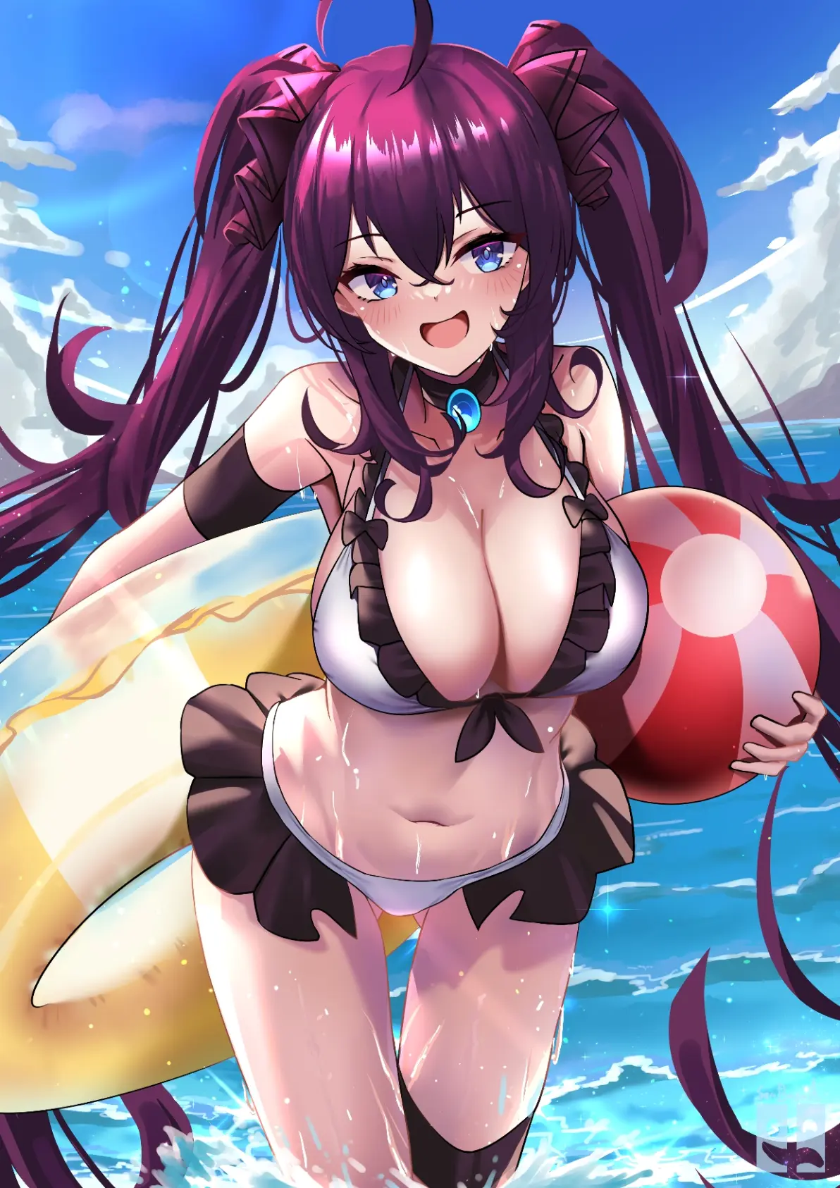 清凉一夏！ – 海边嬉戏插画特辑