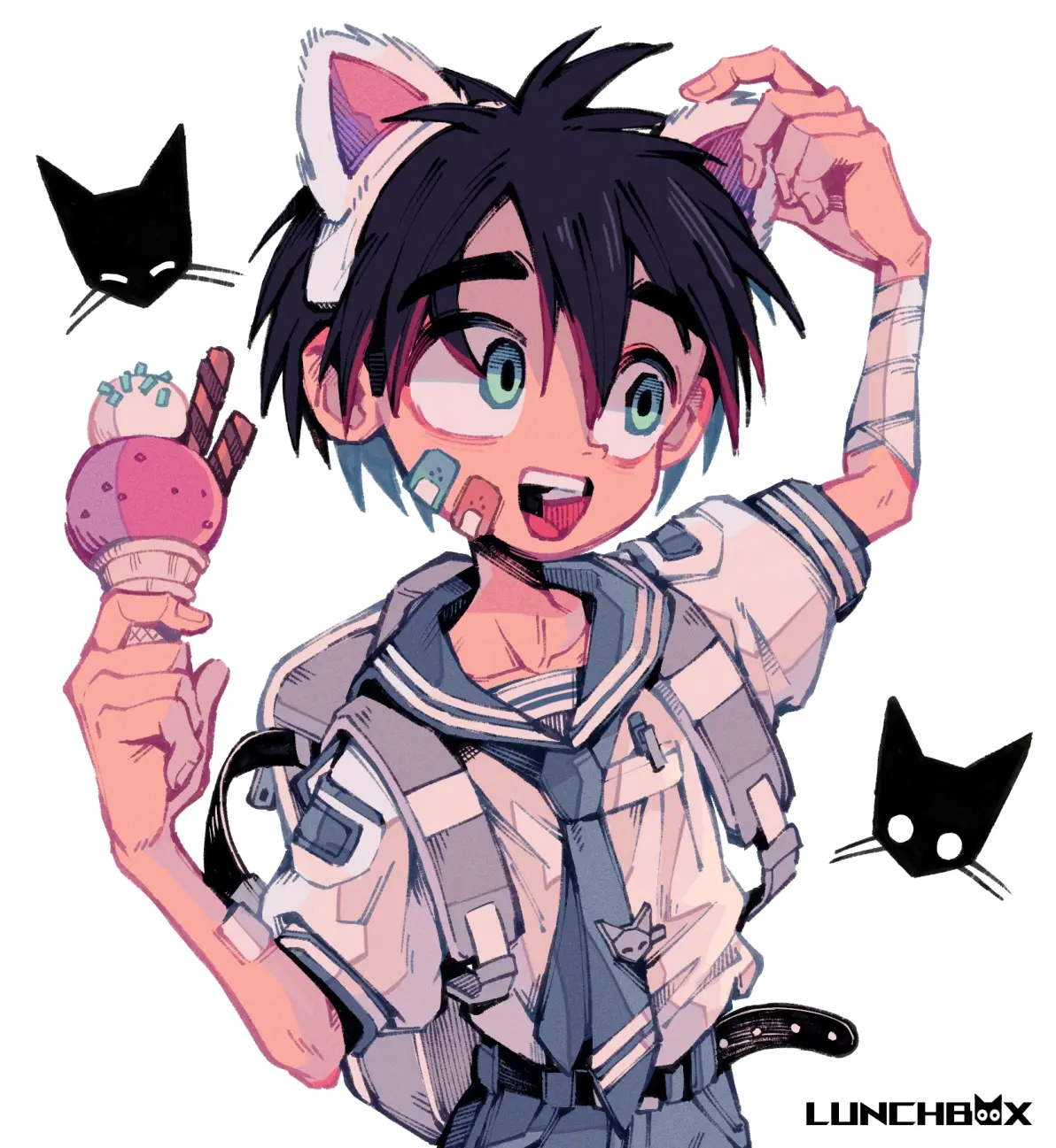 凉爽又甜美♡ – 冰淇淋插画特辑