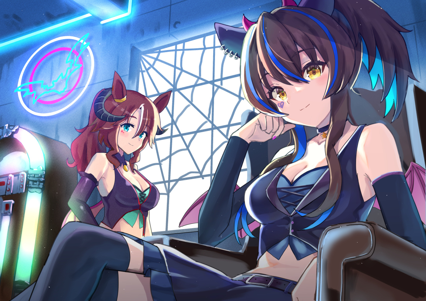 日本画师うぐら的插画作品推荐 快乐的辣妹马娘！