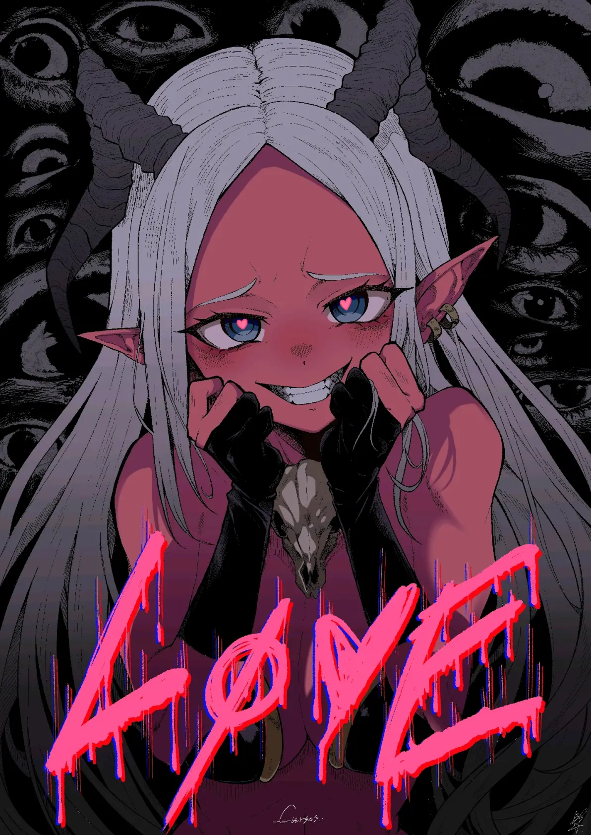 心动的眼神♡ – 「眼冒爱心」插画特辑