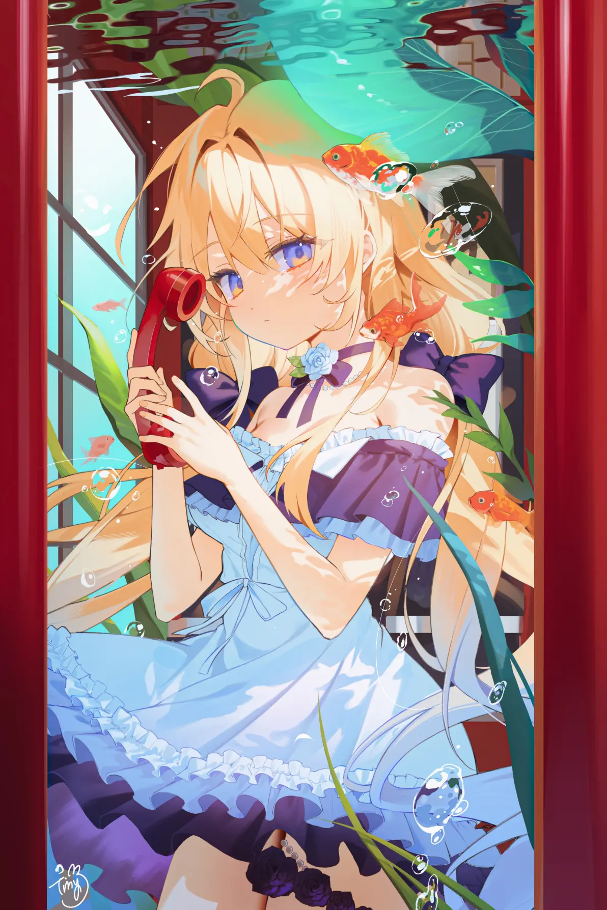 优雅泳姿 – 金鱼插画特辑