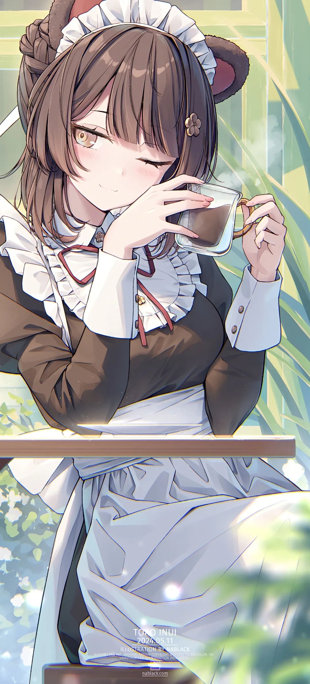 动漫壁纸 | 雨滴坠入心湖，漾开无声的温柔回响