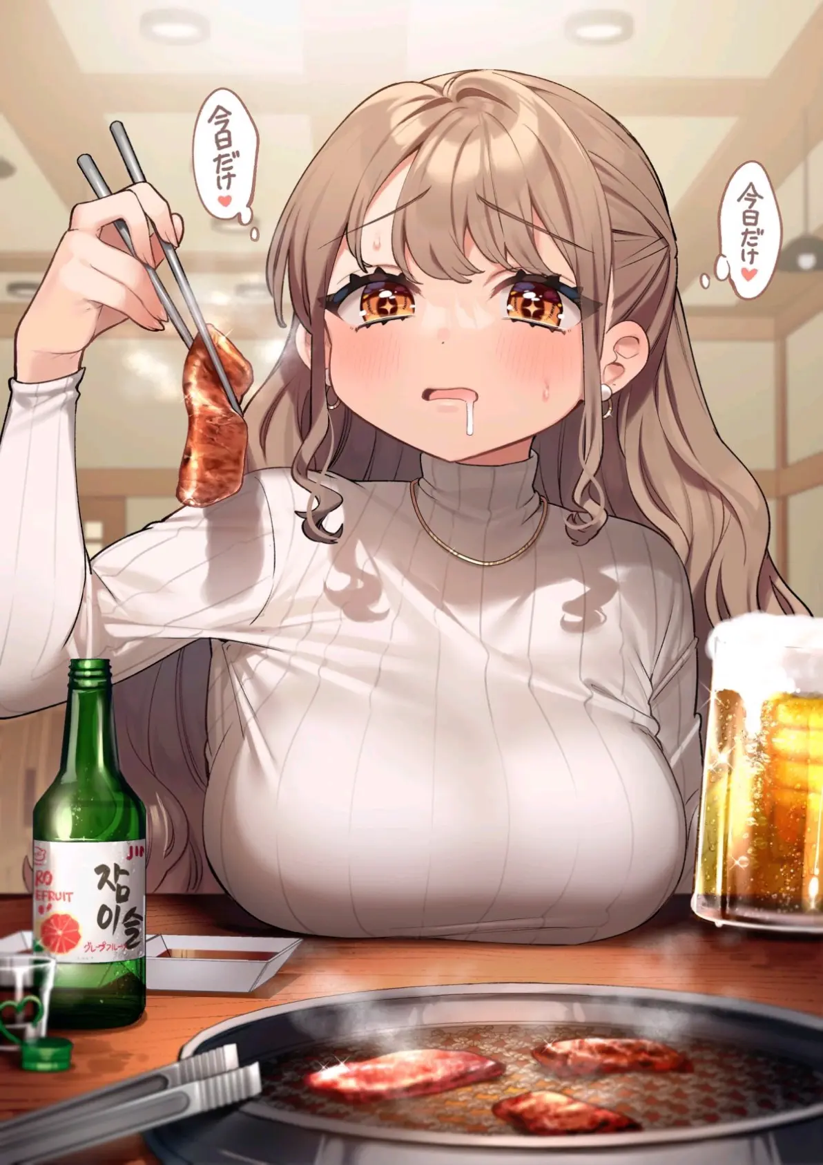 柔软的重量感♡ – 托胸插画特辑