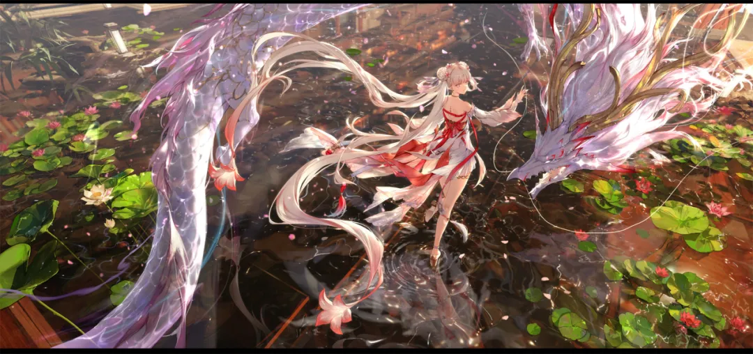 动漫壁纸 | 子向玫瑰献忱 落日与夕阳亲抚迟暮