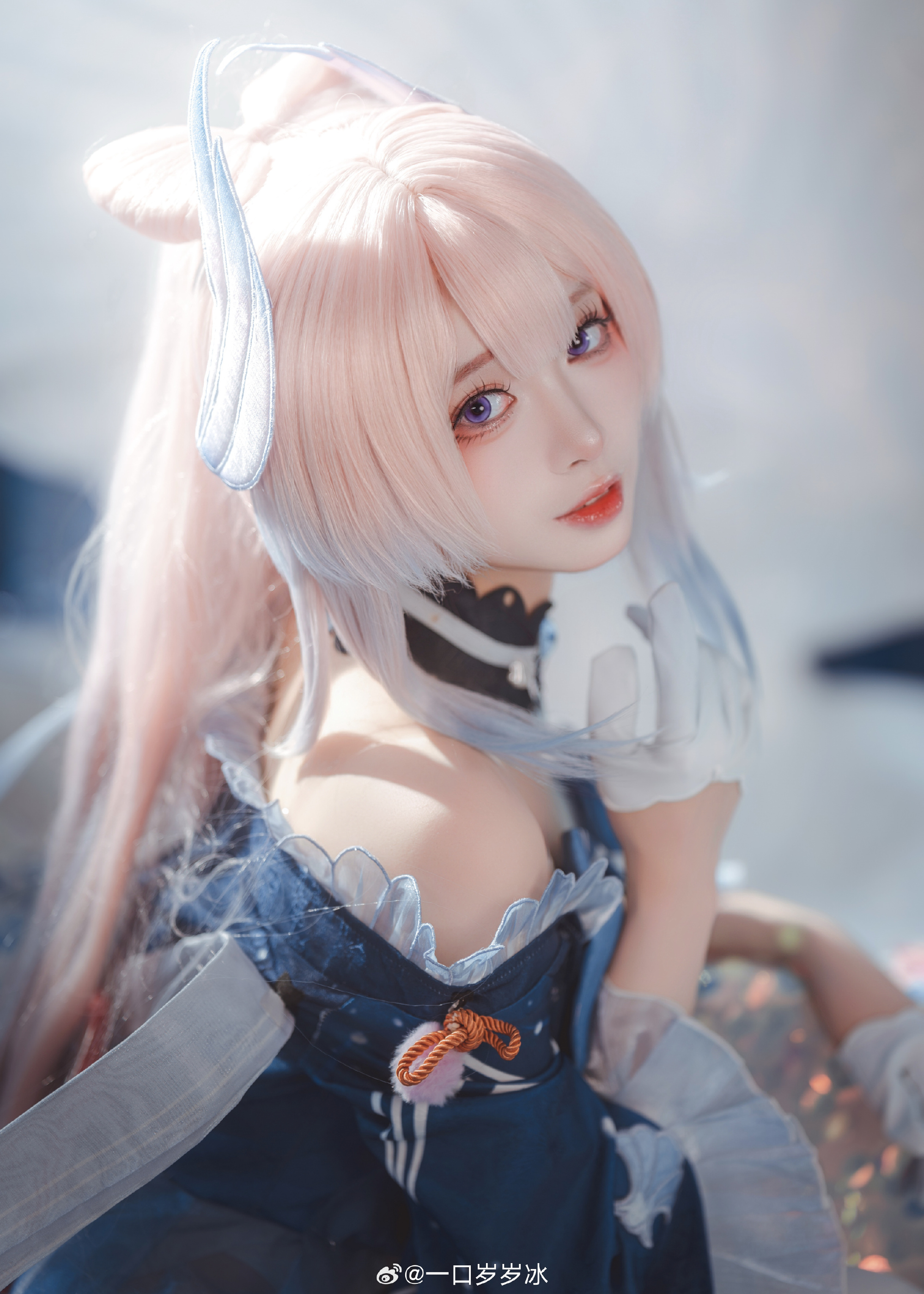Cosplay｜千涛触月，沧海之约 原神 珊瑚宫心海@一口岁岁冰