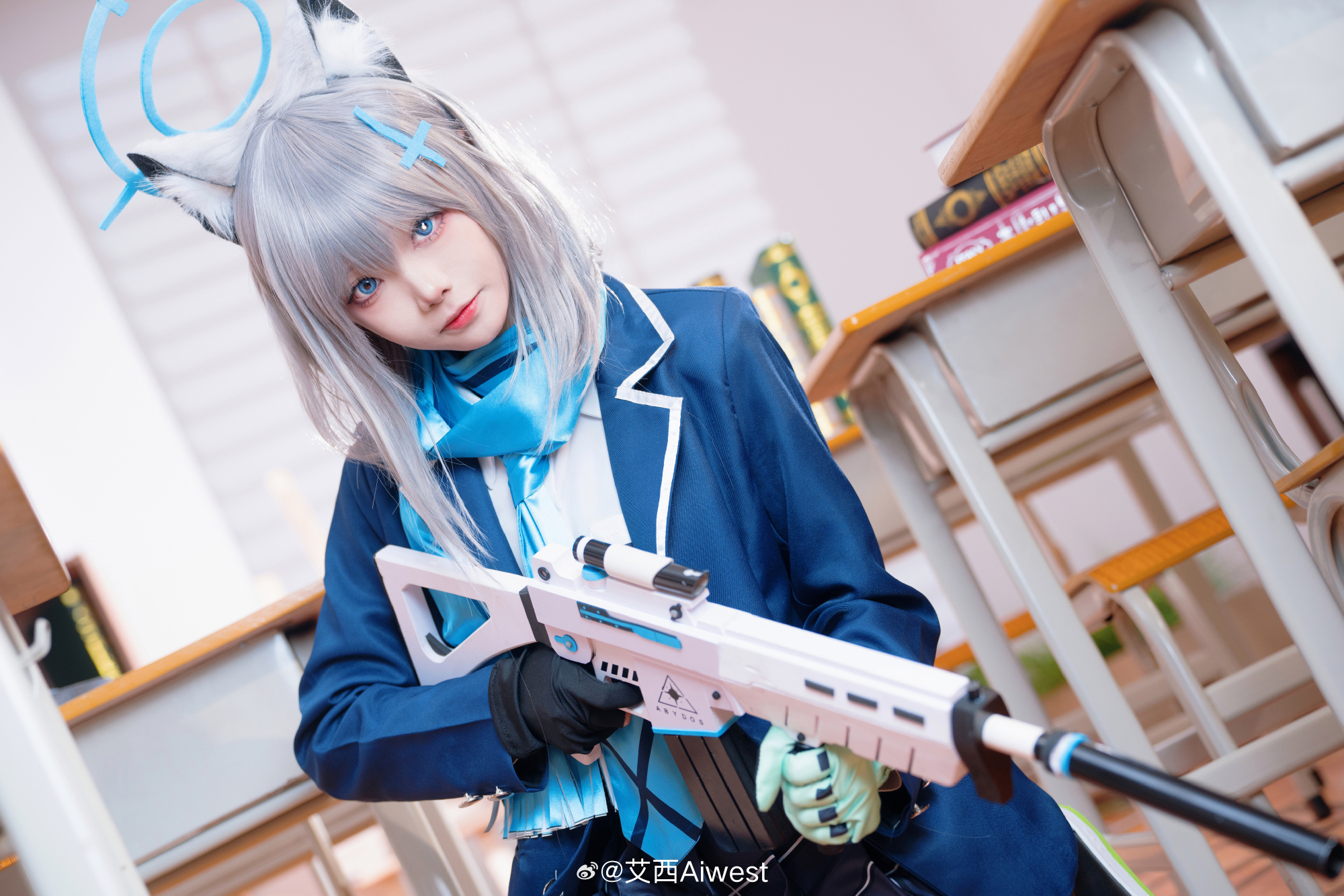 Cosplay｜蔚蓝档案 砂狼白子@艾西Aiwest
