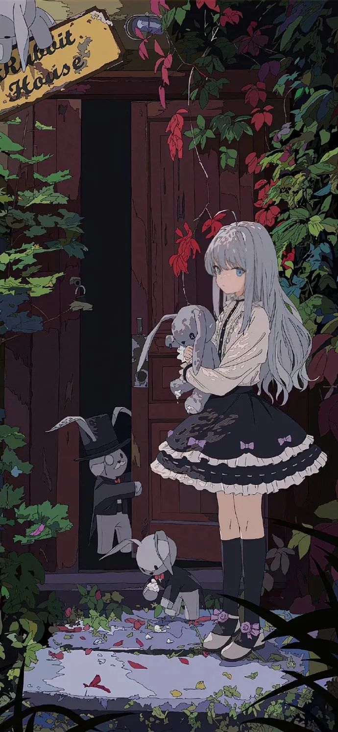 动漫壁纸 | 一瓣春色跌落，惊醒了沉睡的溪