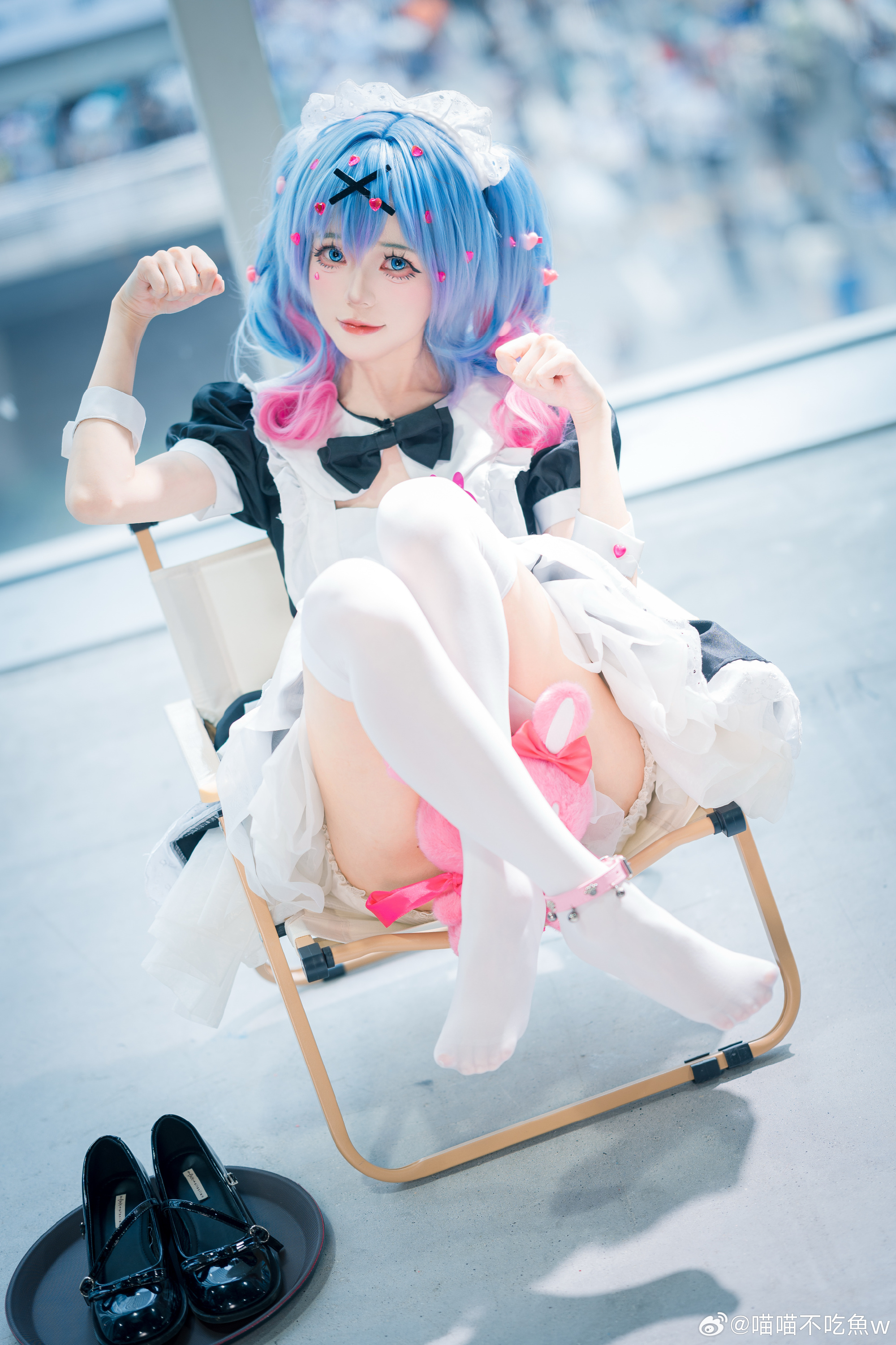 Cosplay｜让我们坠入，兔子洞女仆 Miku@喵喵不吃魚w