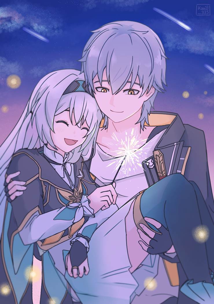 它迎着朝阳绽放《崩坏：星穹铁道》流萤插画壁纸图片