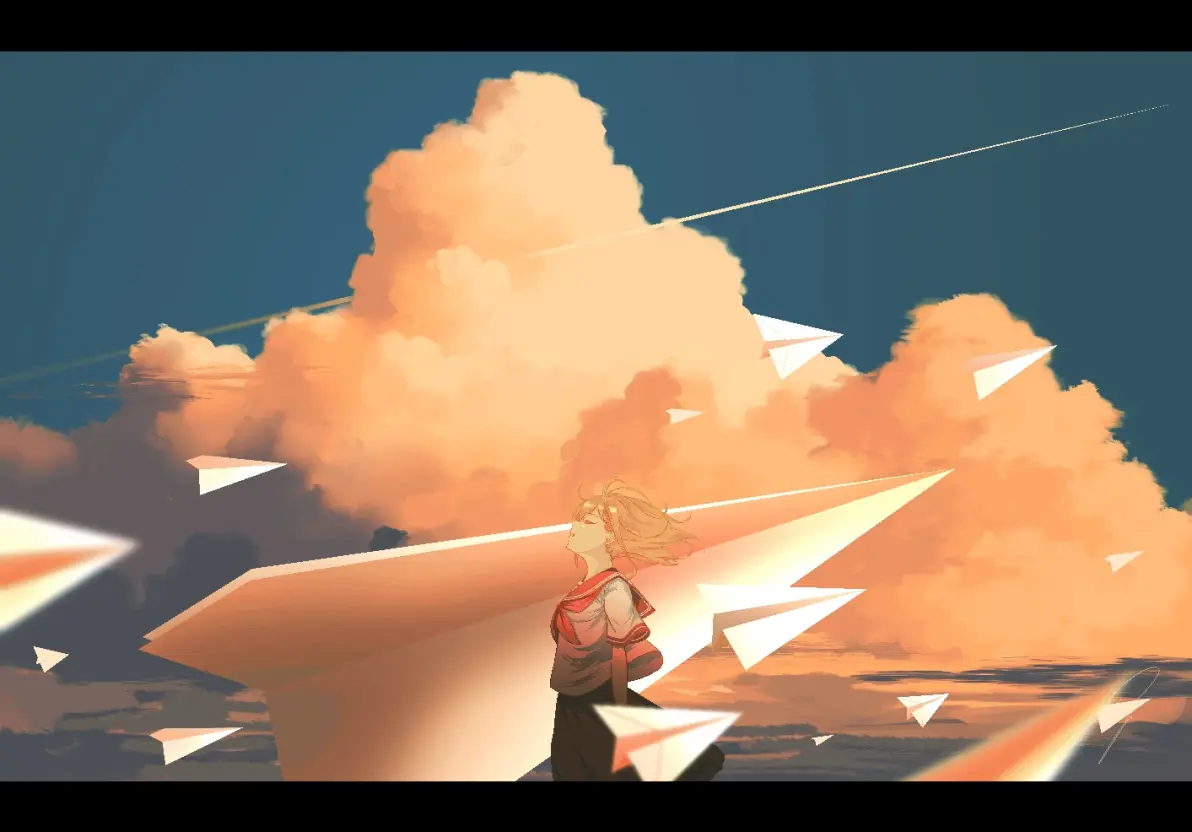 随风飞舞/纸飞机插画特辑