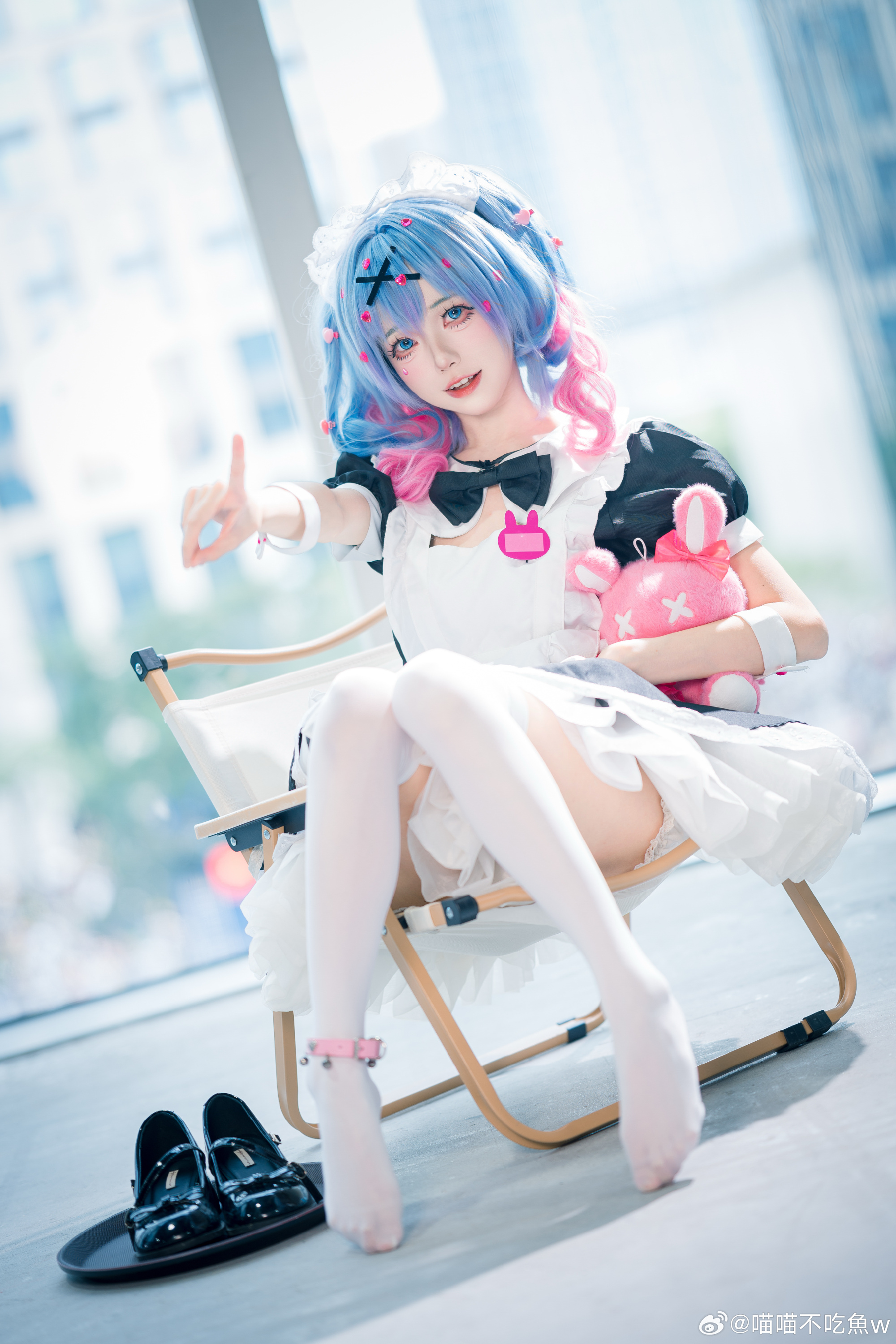 Cosplay｜让我们坠入，兔子洞女仆 Miku@喵喵不吃魚w