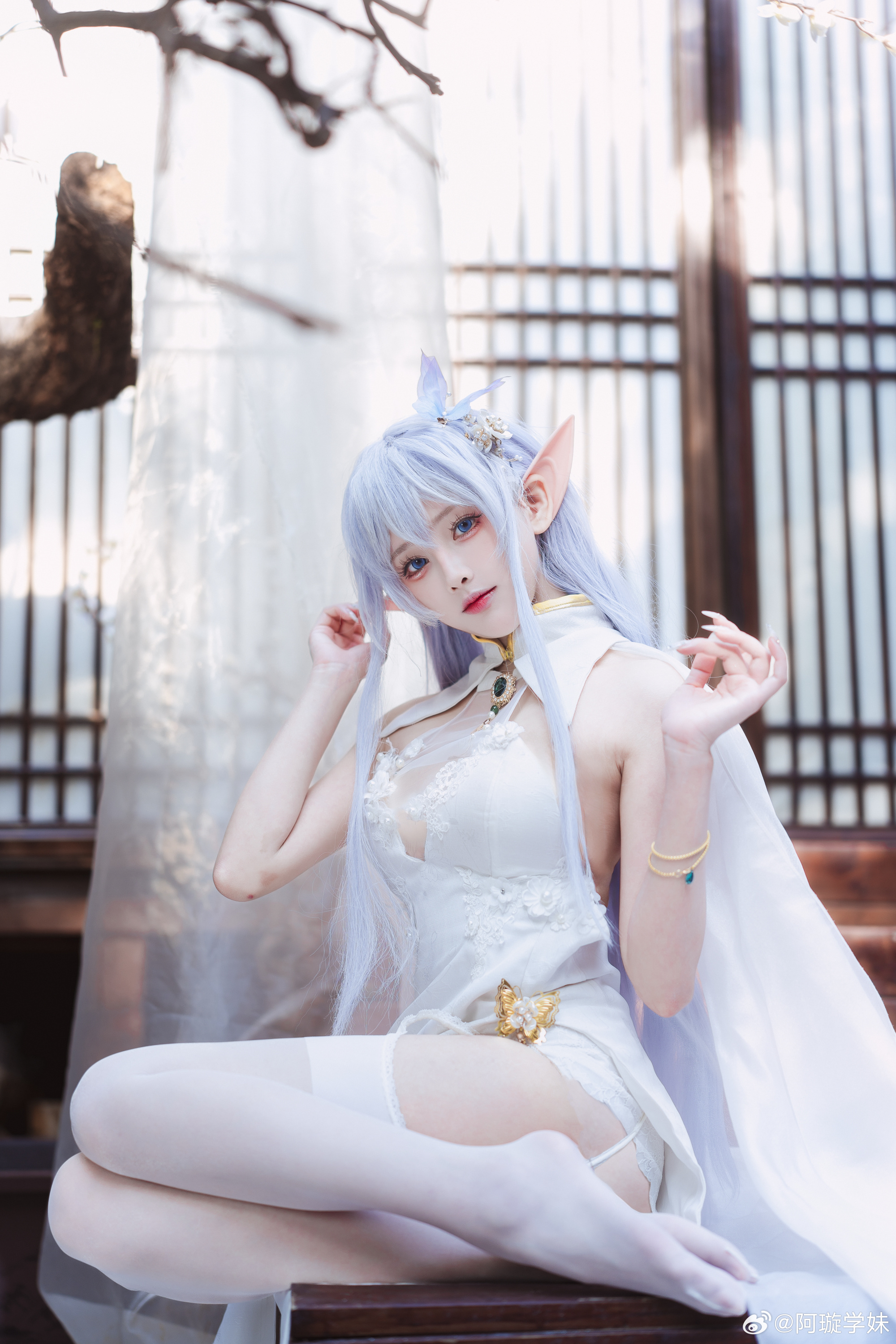 Cosplay | 没想到像这样在阁楼上吹着晚风、闻着淡淡的花香，也很惬意呢