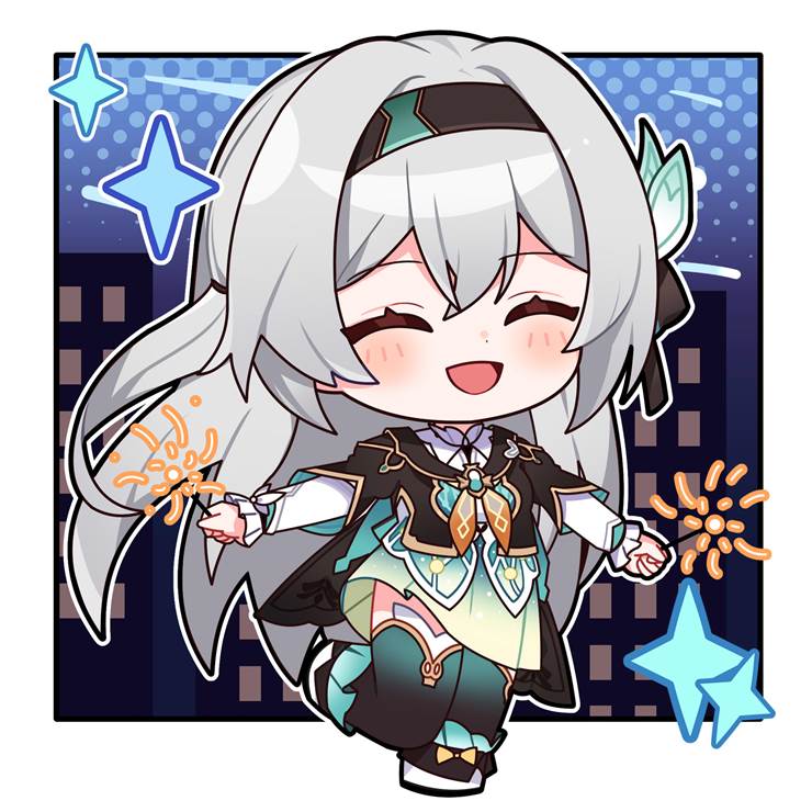 它迎着朝阳绽放《崩坏：星穹铁道》流萤插画壁纸图片