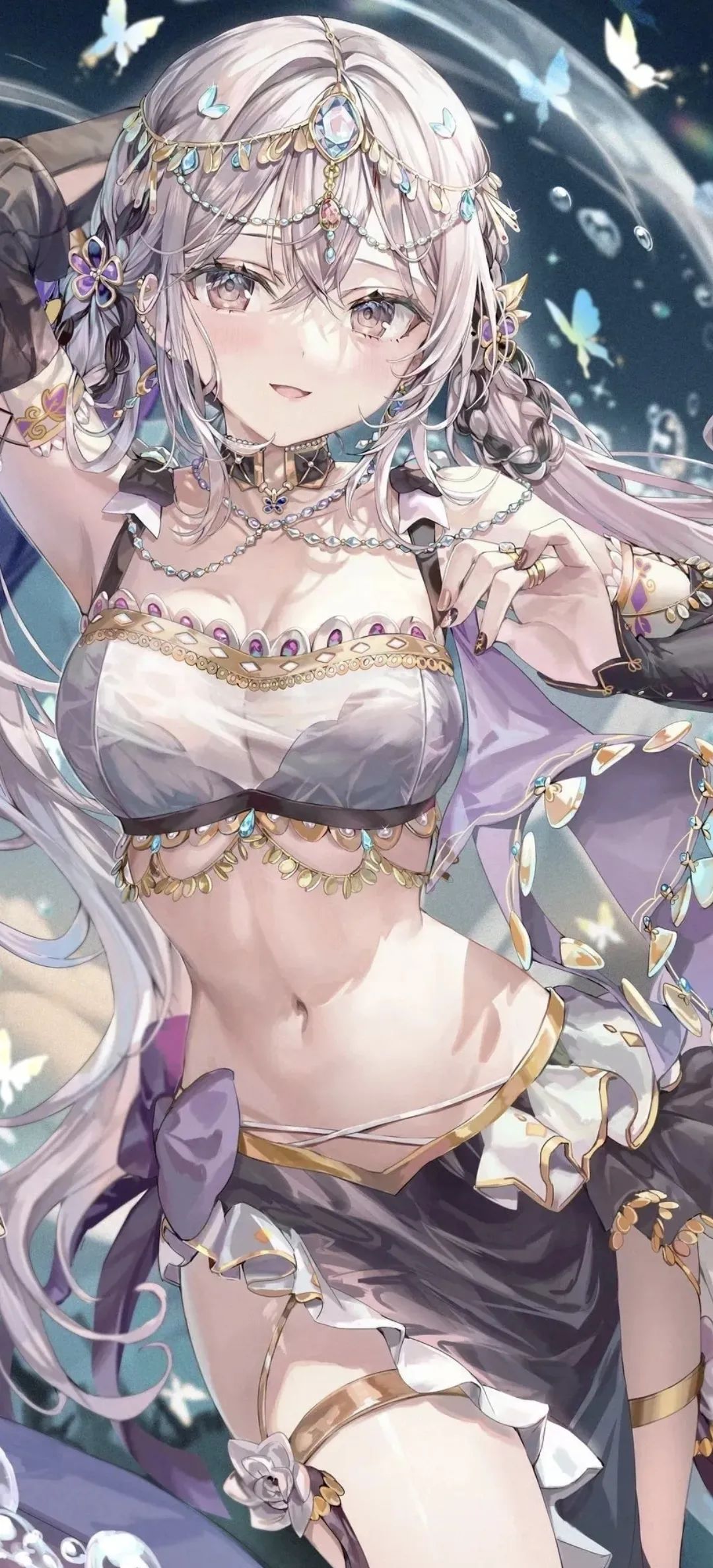 动漫壁纸 | 竹席吸走后背的燥热，梦里飘来茉莉的香