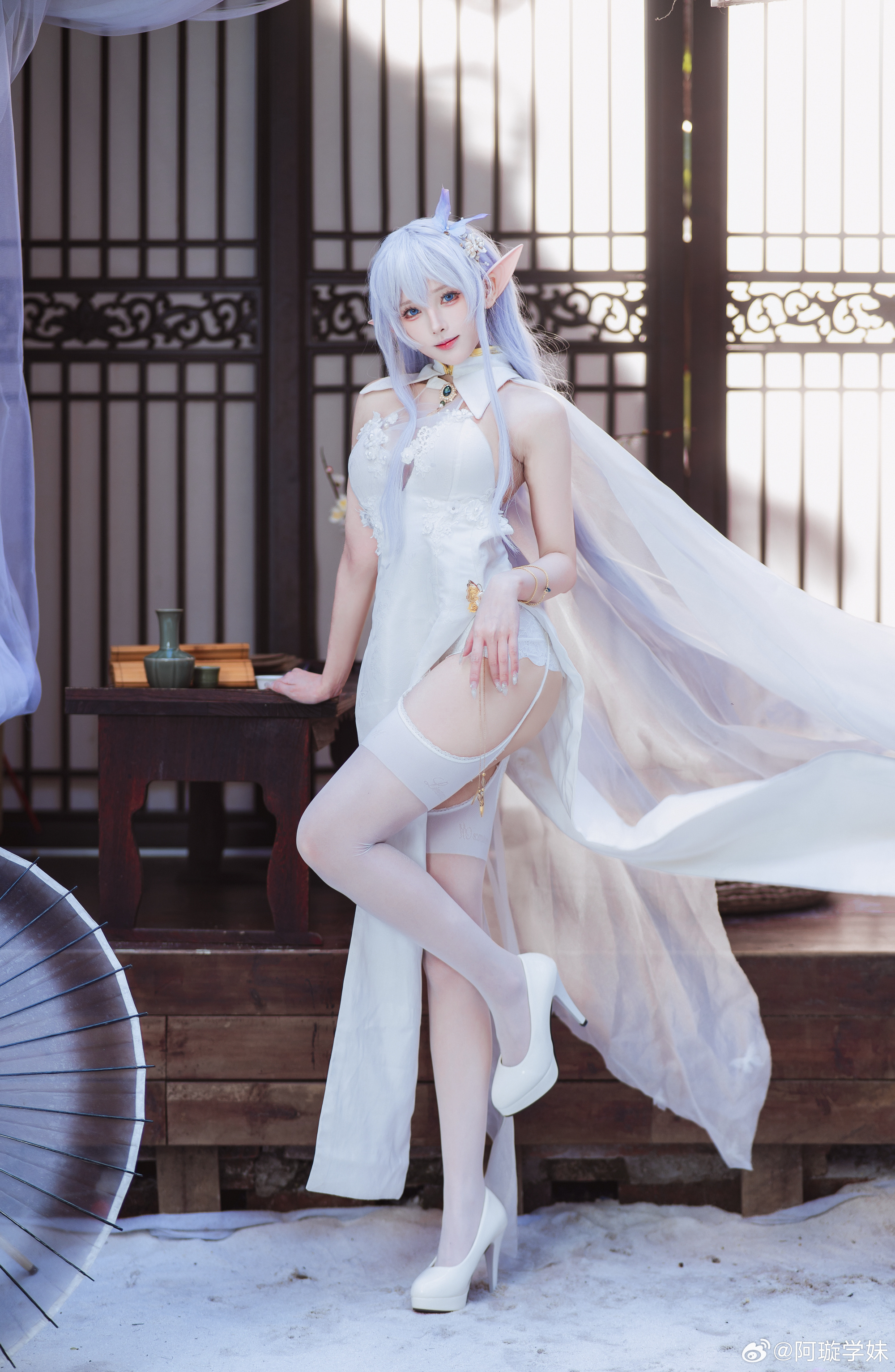 Cosplay | 没想到像这样在阁楼上吹着晚风、闻着淡淡的花香，也很惬意呢