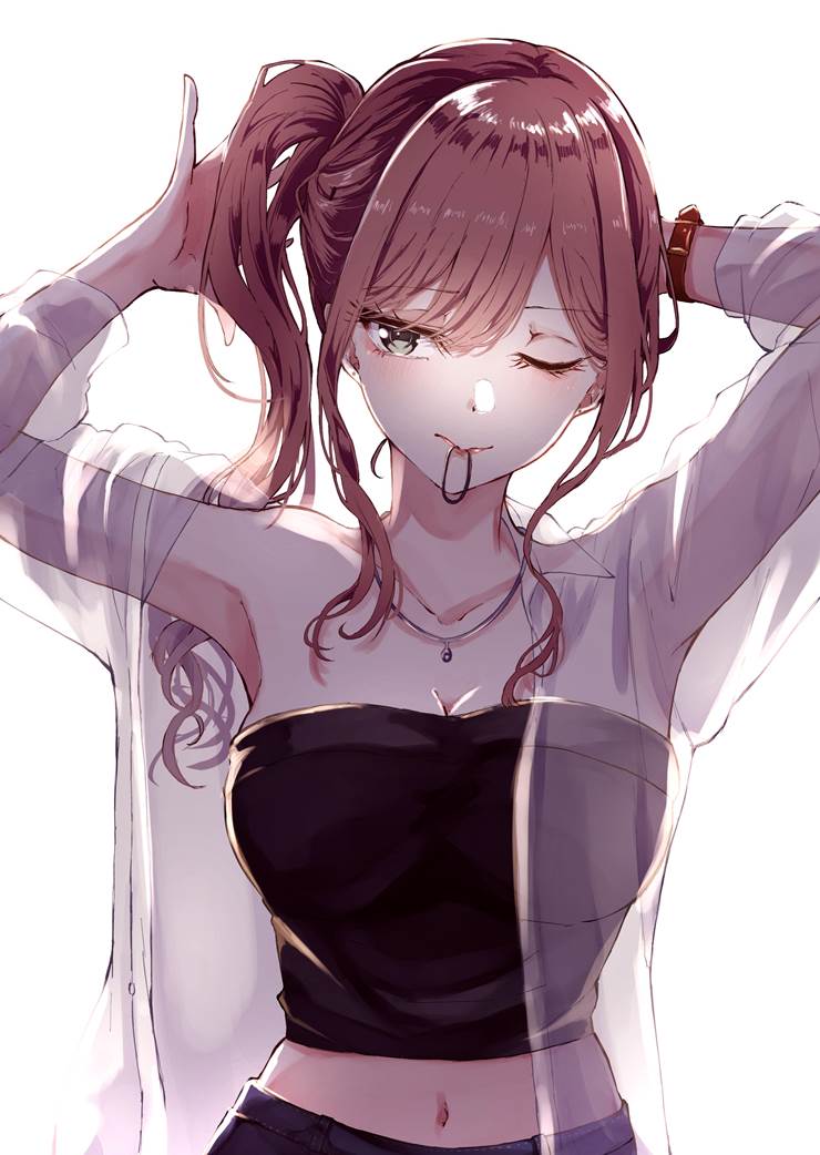 今井莉莎清纯风壁纸，Roselia乐队的贝斯手