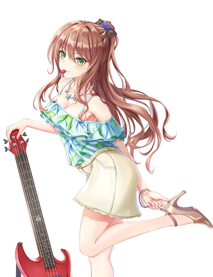 今井莉莎清纯风壁纸，Roselia乐队的贝斯手