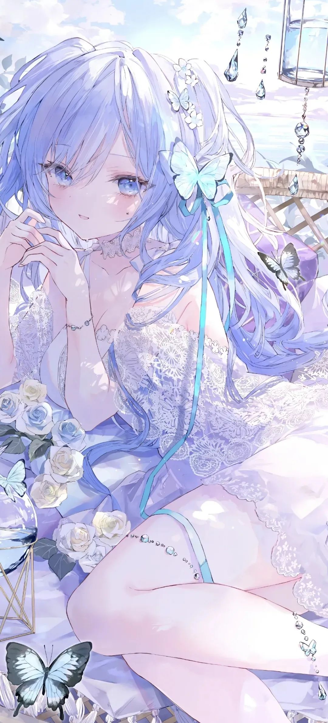 动漫壁纸 | 暴雨洗过的天空，蓝得像刚剥开的薄荷糖