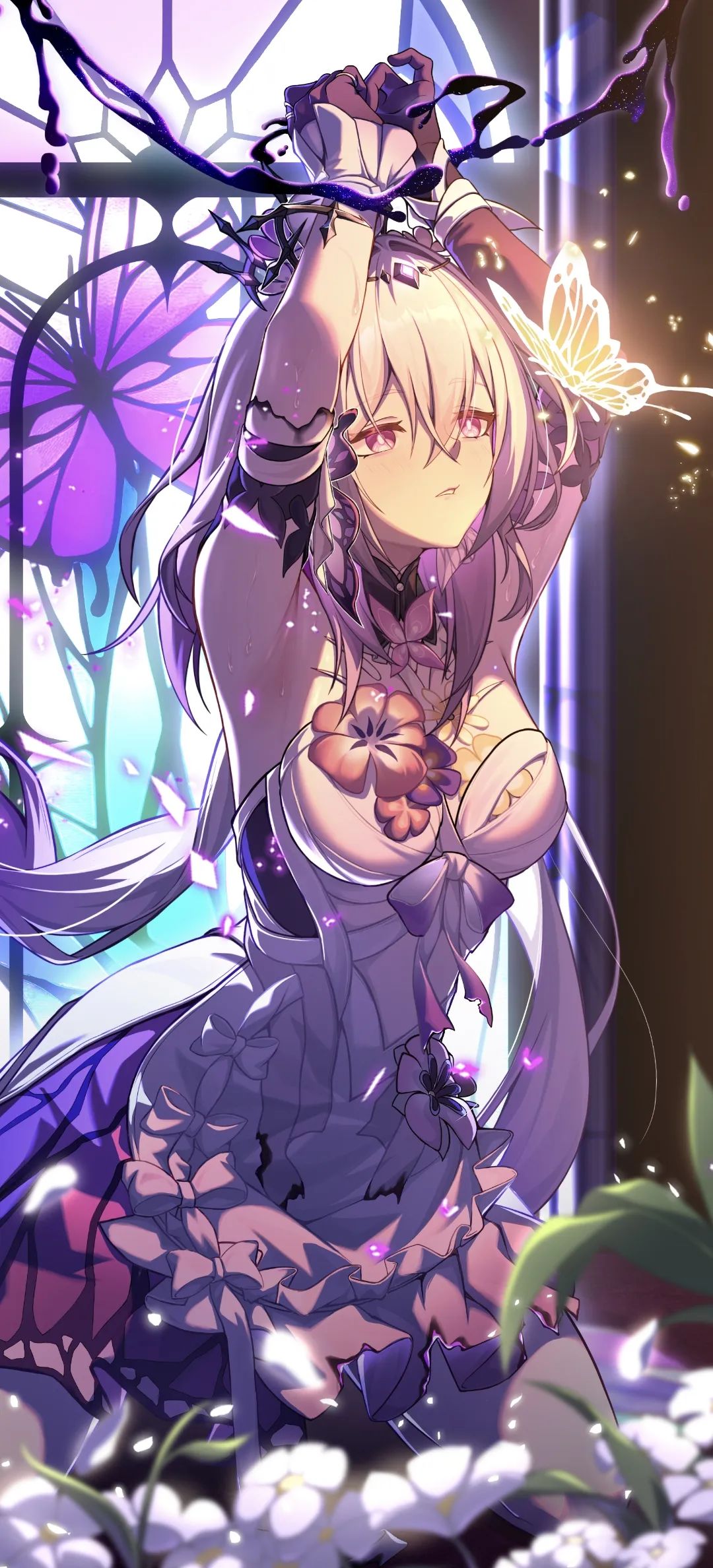 动漫壁纸 | 玫瑰藏于晚霞