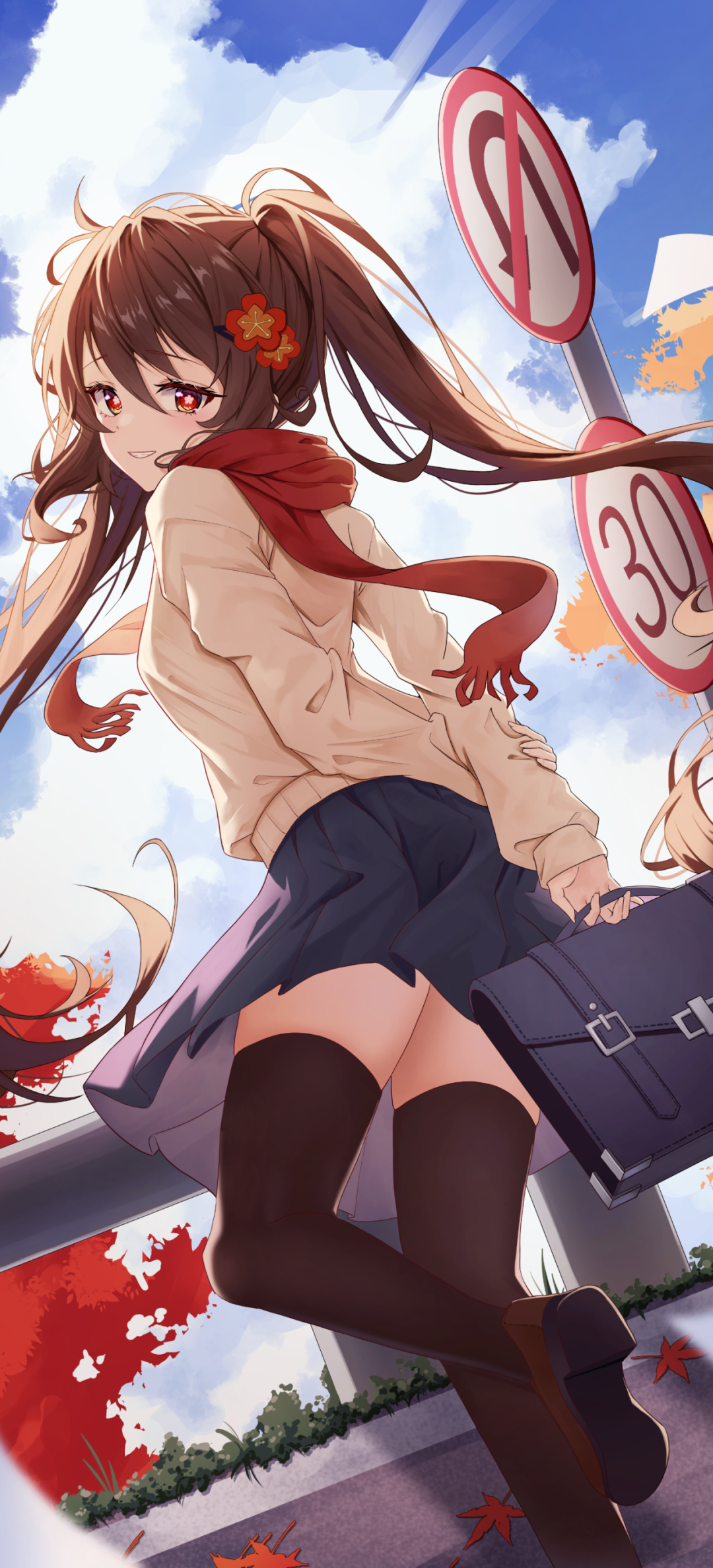 动漫壁纸 | 暮色漫过阳台时，影子与晾衣绳上的衬衫，跳起笨拙的圆舞曲