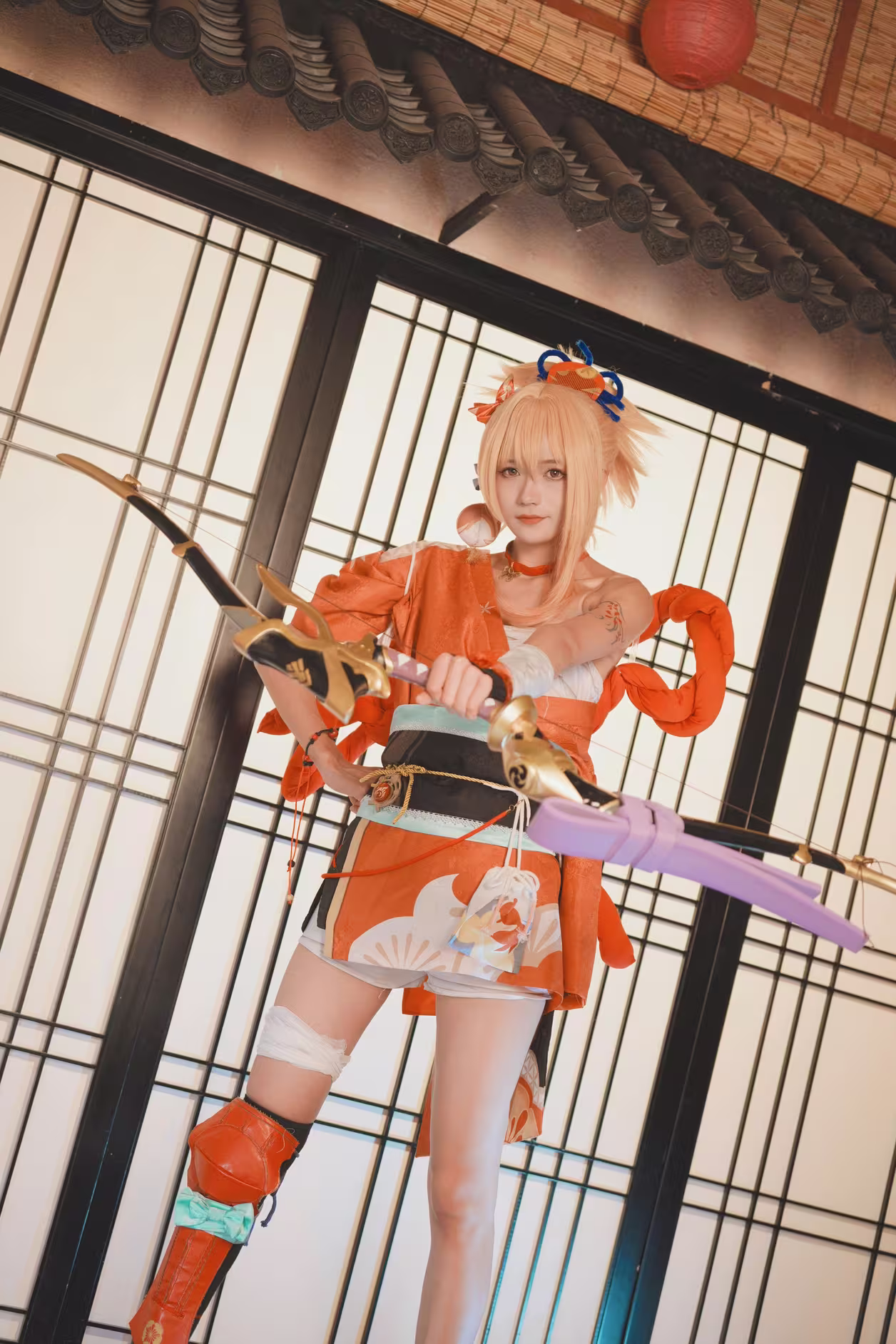 兔子演绎“我就说我就是宵宫”动漫风中热情绚烂