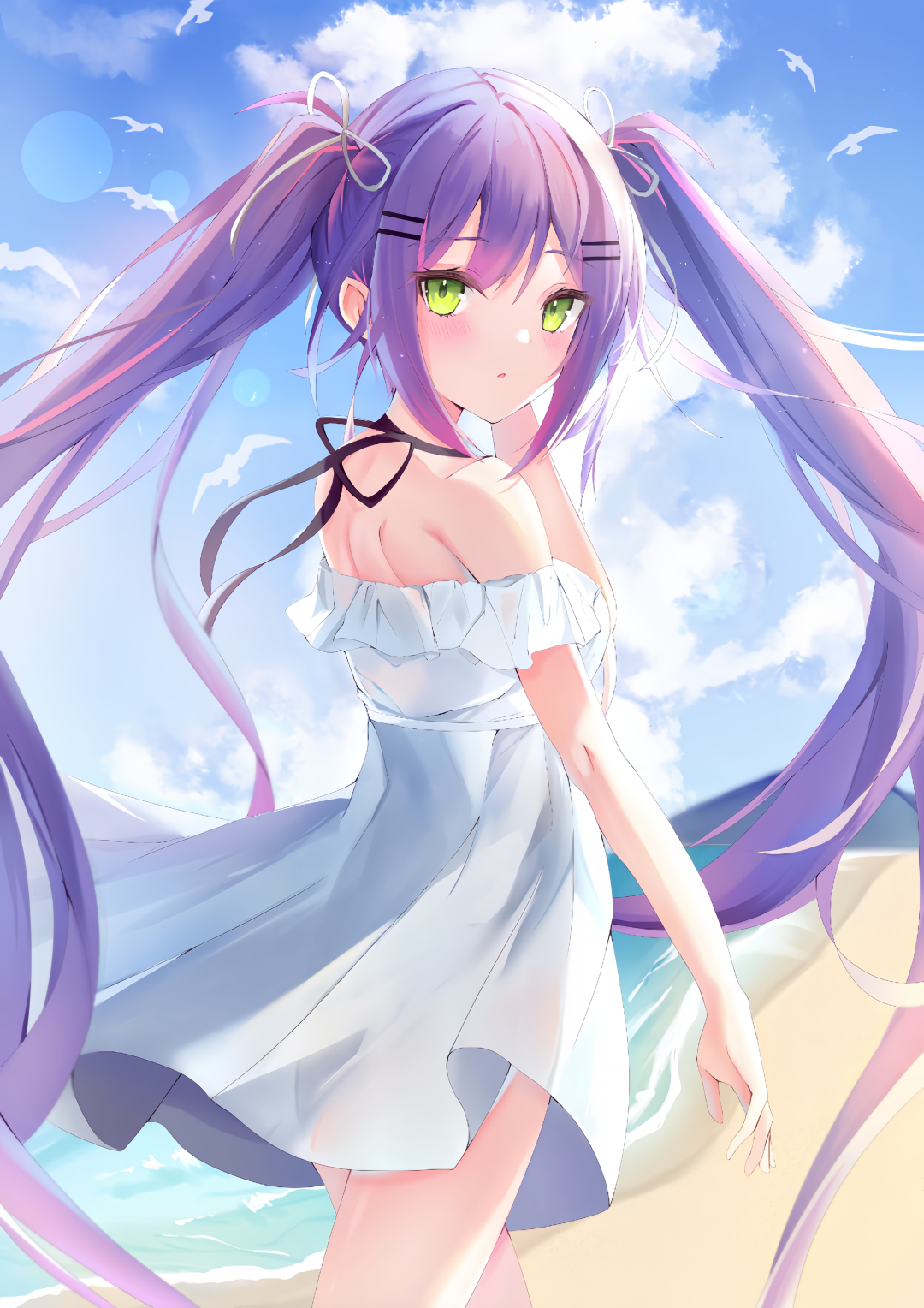 动漫壁纸 | 檐角风铃摇晃着，将心事寄给流云