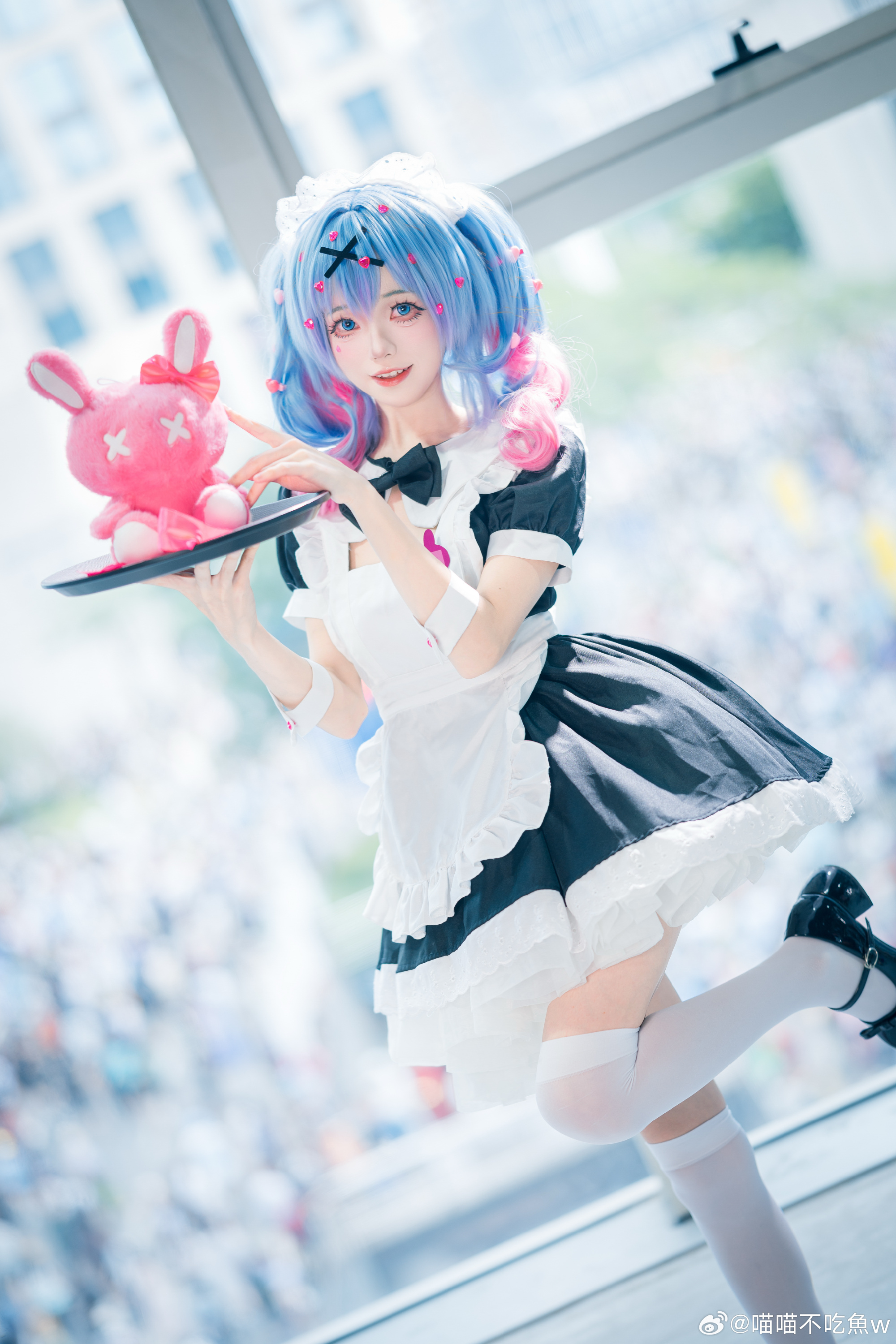 Cosplay｜让我们坠入，兔子洞女仆 Miku@喵喵不吃魚w