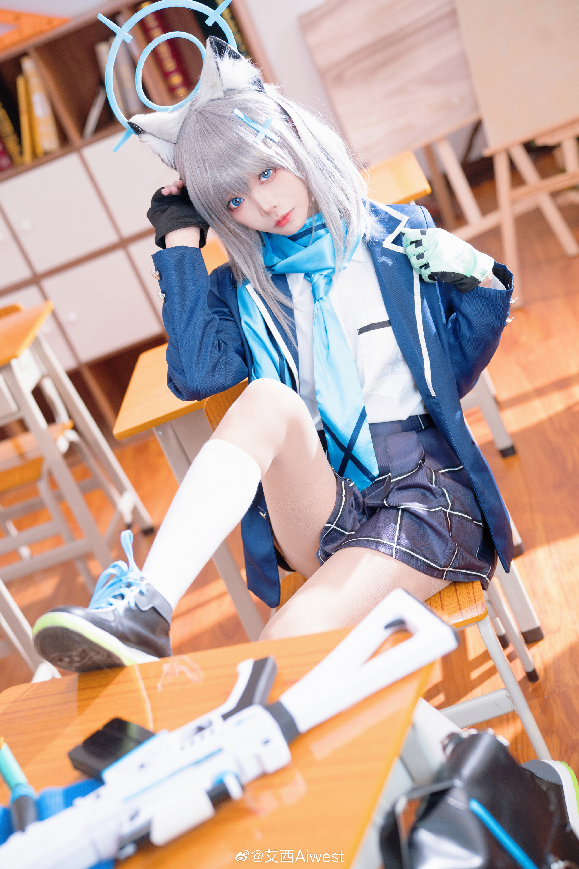 Cosplay｜蔚蓝档案 砂狼白子@艾西Aiwest