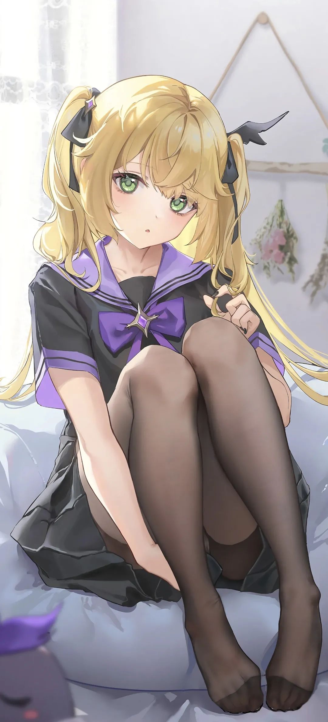 动漫壁纸 | 竹席吸走后背的燥热，梦里飘来茉莉的香