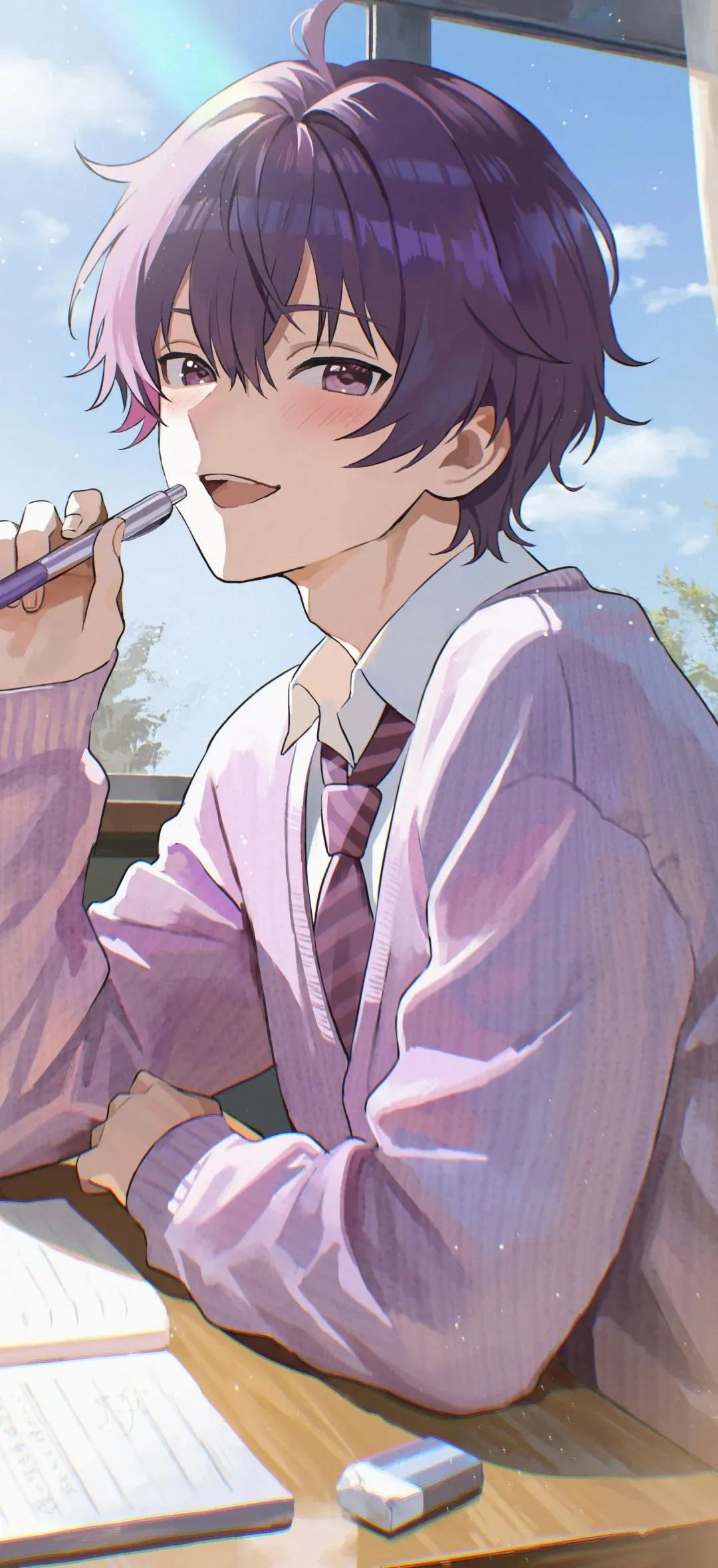 动漫壁纸 | 裂缝里长出的小蕨，正用绿意给时光补缀补丁