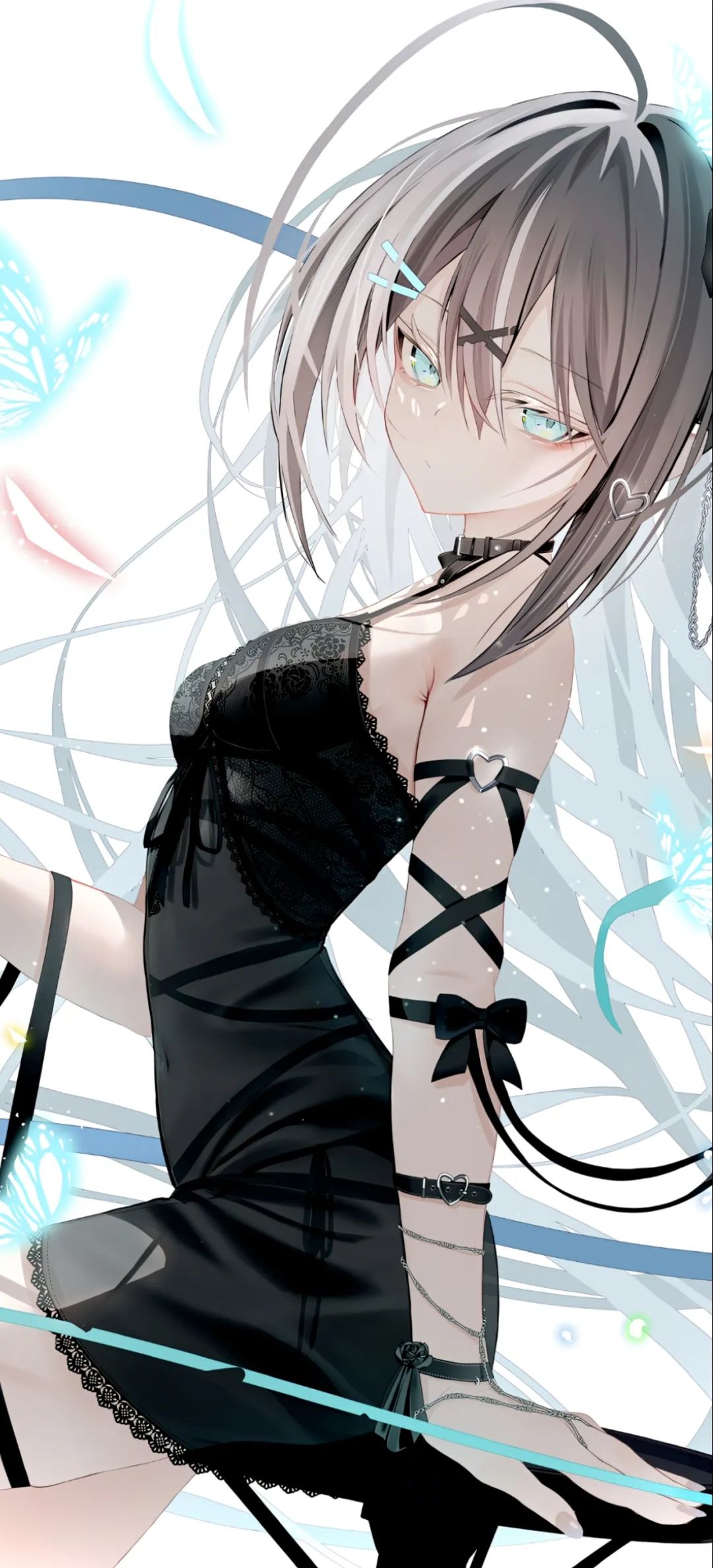 动漫壁纸 | 风铃把月光敲成碎片，落在茶盏里，便泡出了半杯星河的清浅