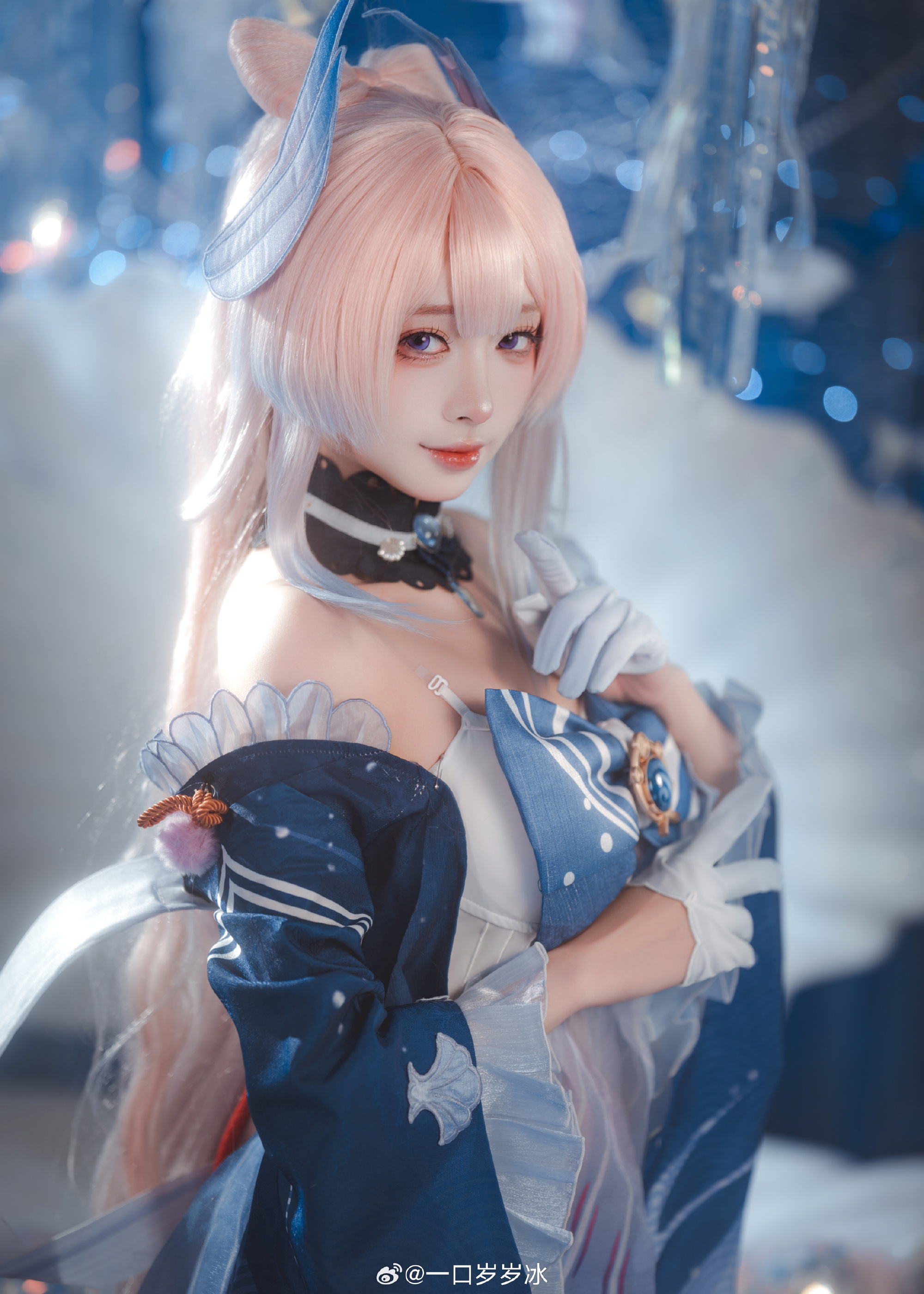 Cosplay｜千涛触月，沧海之约 原神 珊瑚宫心海@一口岁岁冰