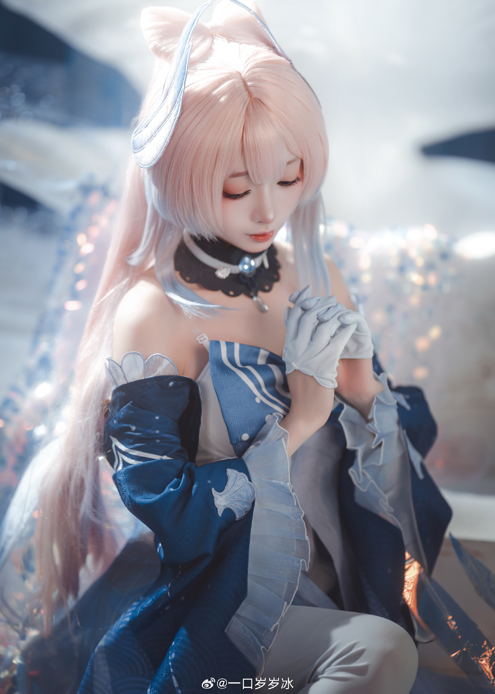 Cosplay｜千涛触月，沧海之约 原神 珊瑚宫心海@一口岁岁冰