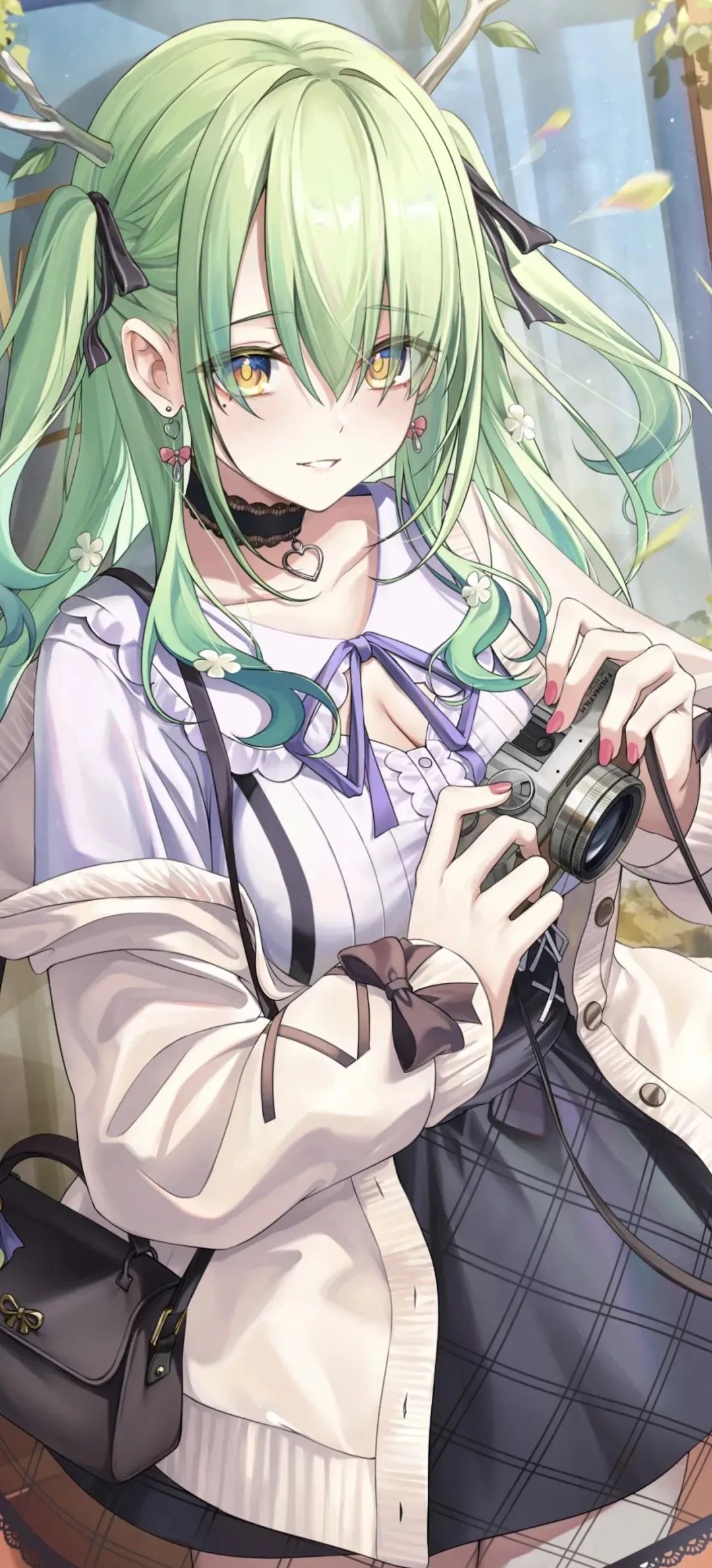 动漫壁纸 | 暮色漫过阳台时，影子与晾衣绳上的衬衫，跳起笨拙的圆舞曲