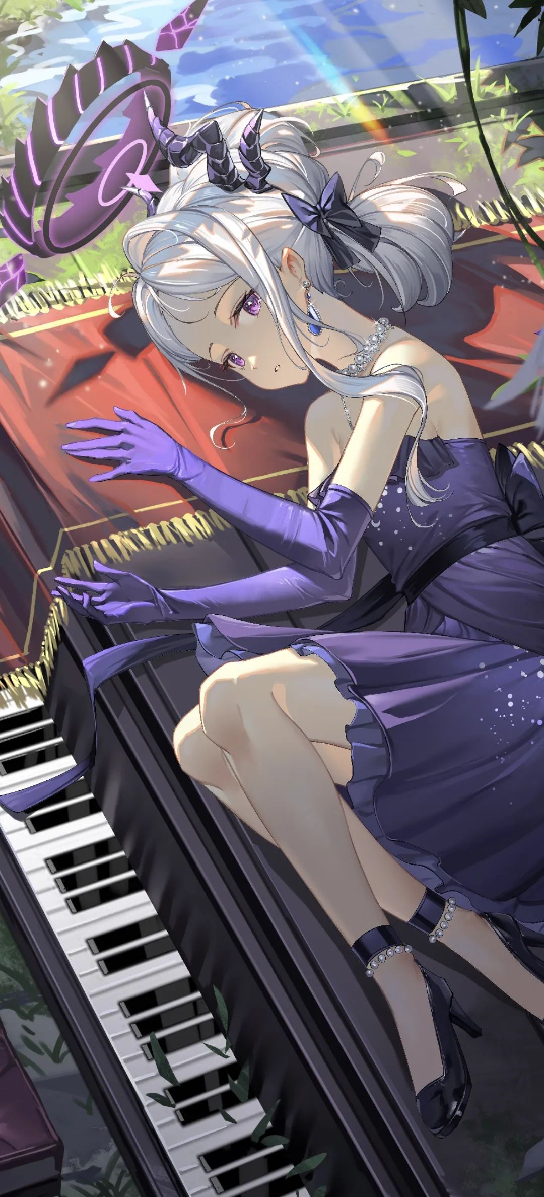 动漫壁纸 | 竹席吸走后背的燥热，梦里飘来茉莉的香