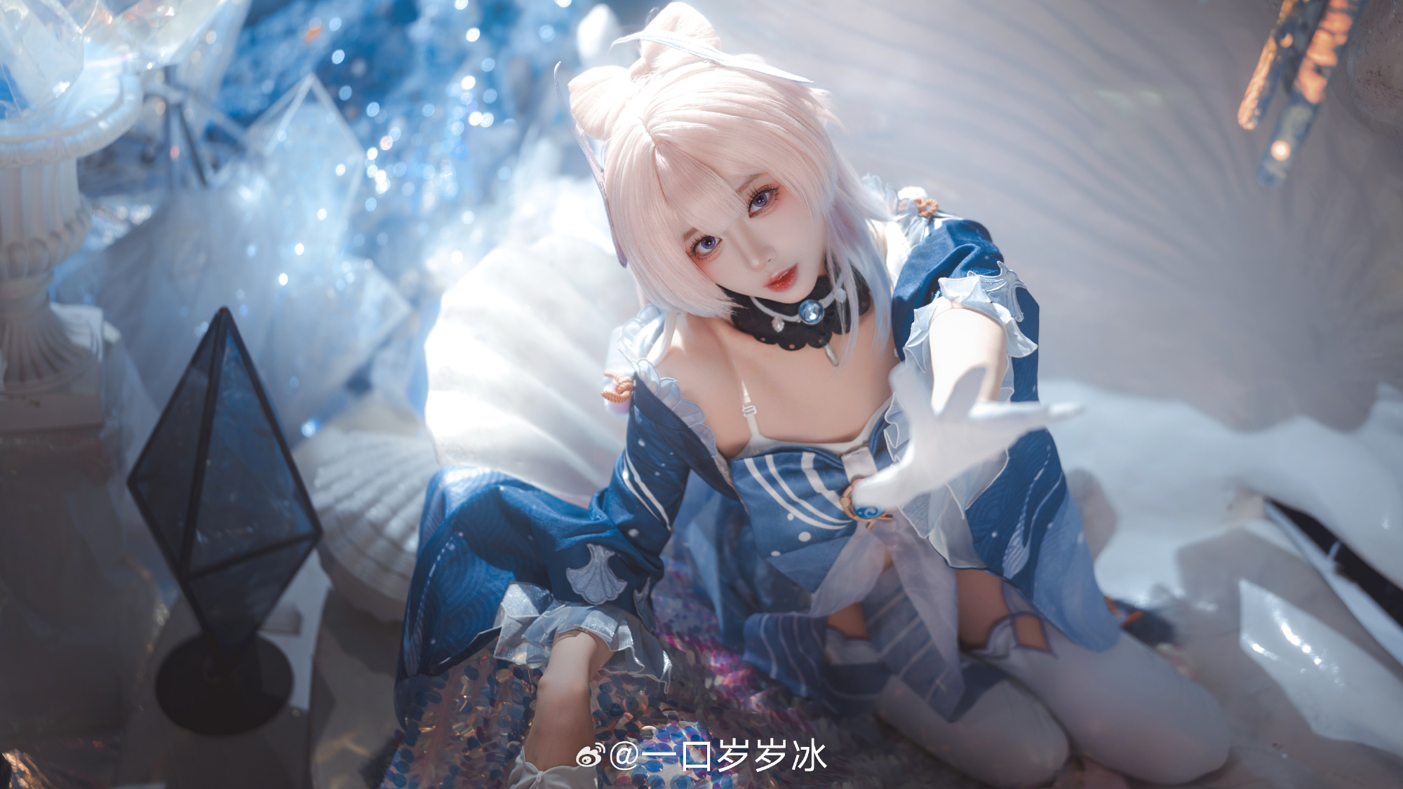 Cosplay｜千涛触月，沧海之约 原神 珊瑚宫心海@一口岁岁冰
