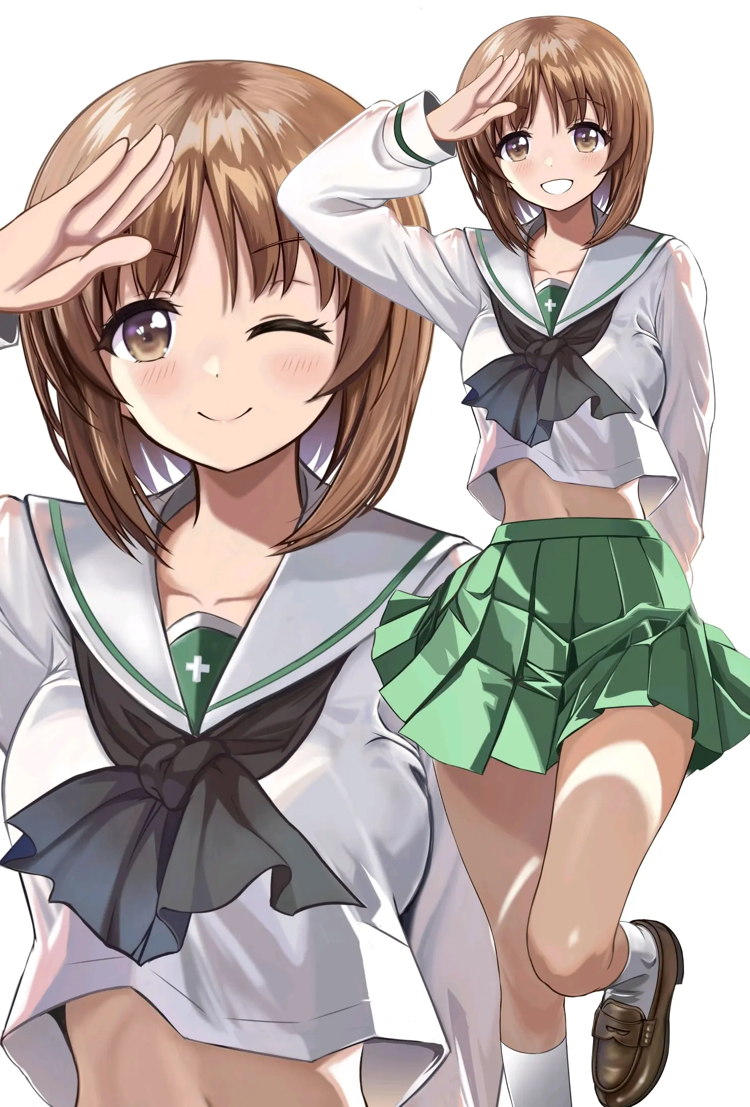 与校服绝配♡ – 乐福鞋插画特辑