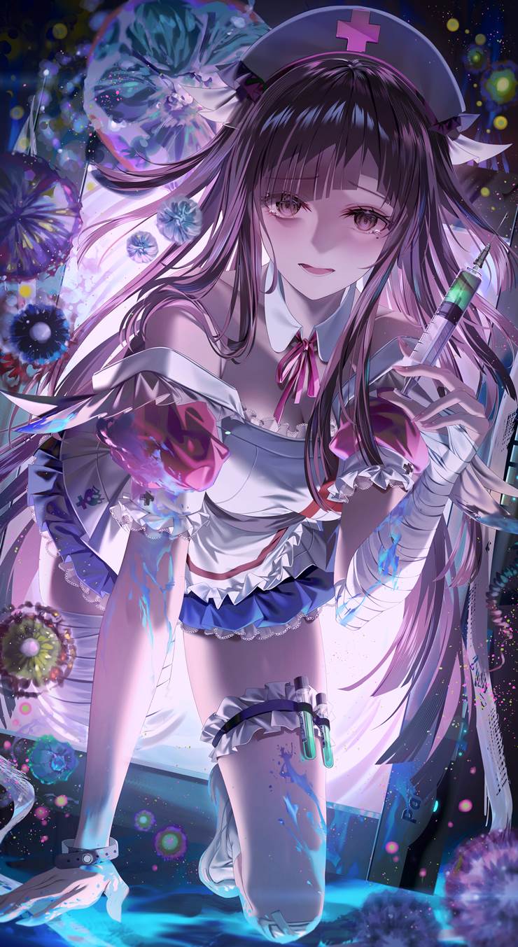 《超级弹丸论破2：再见绝望学园》罪木蜜柑P站壁纸，配音茅野爱衣