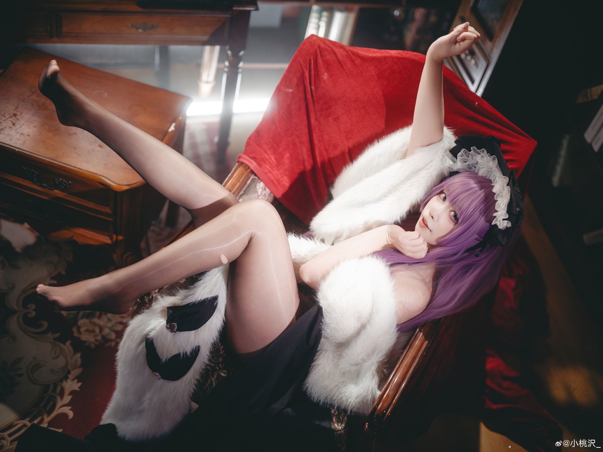 Cosplay｜塔什干·独属于你的邀约💜 碧蓝航线@小桃沢