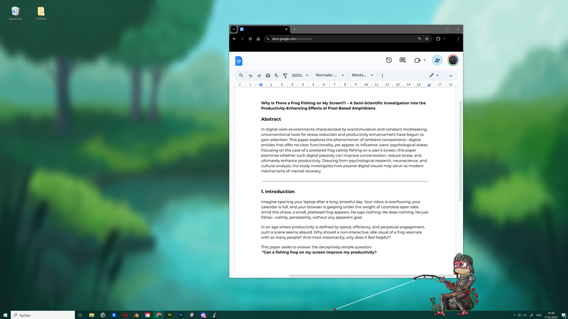桌面垂钓/Desktop Fishing