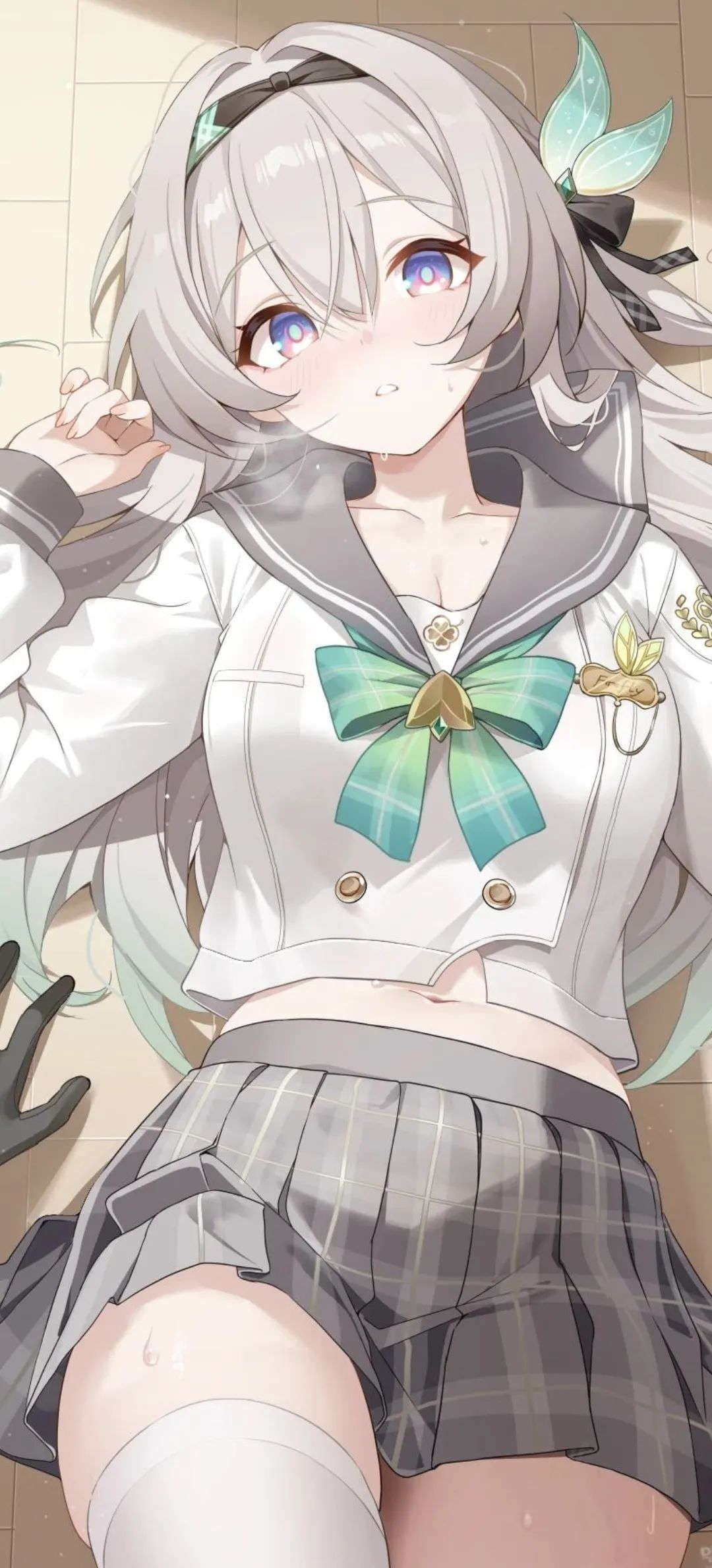 动漫壁纸 | 坐在廊下听雨，时间慢得如同凝固